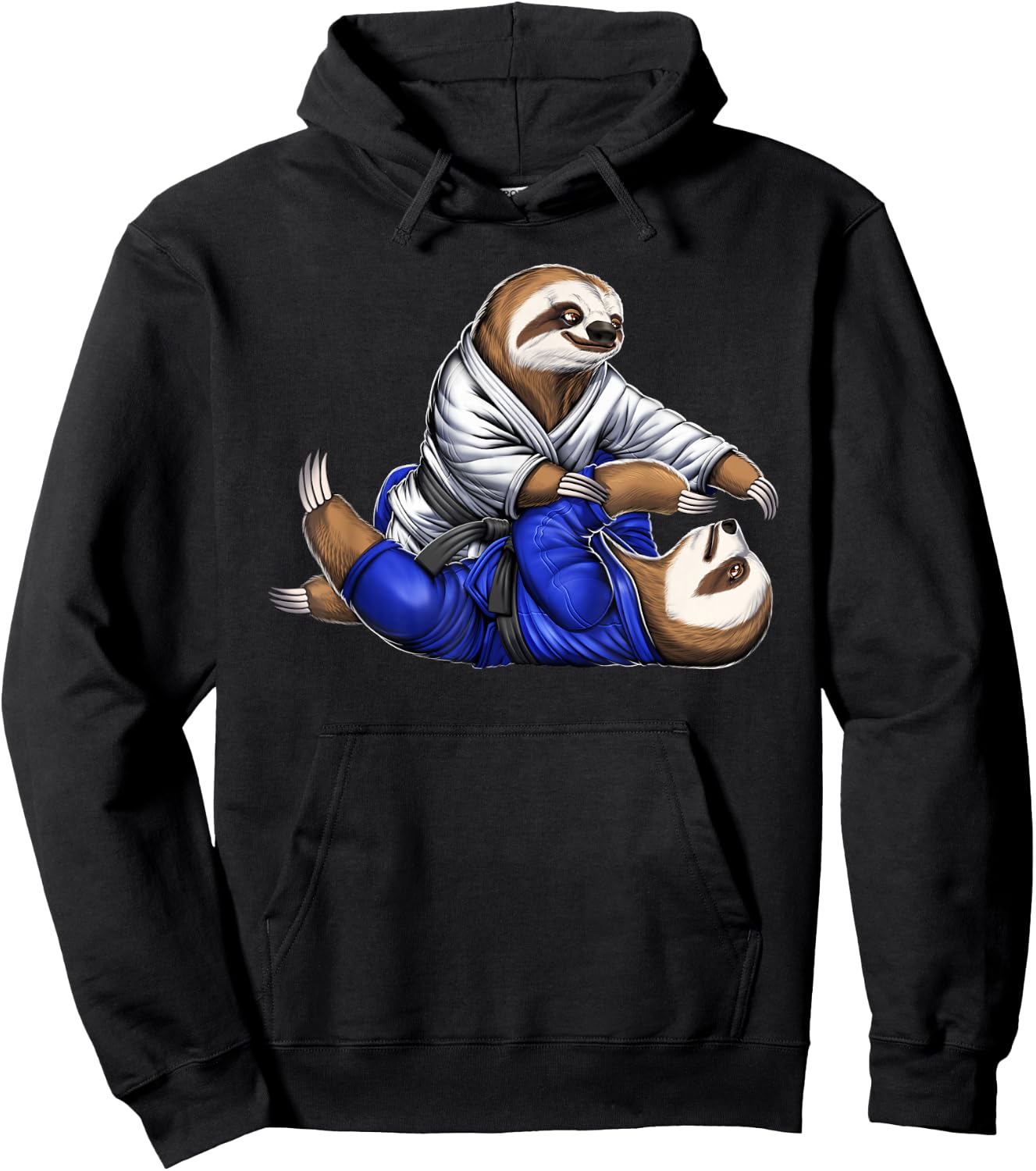 Sloth Brazilian Jiu Jitsu BJJ Grappling Judo Martial Arts Hoodie - Hoodie | Black