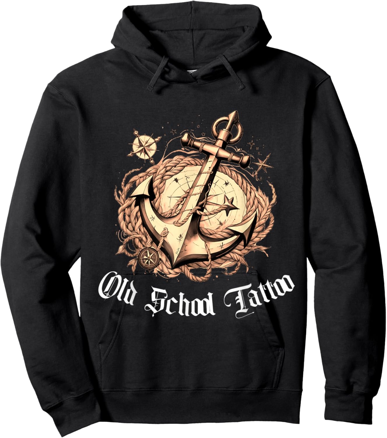 Old School Tattoo Vintage Tattoo Gift , Black, S Hoodie - Hoodie | Black