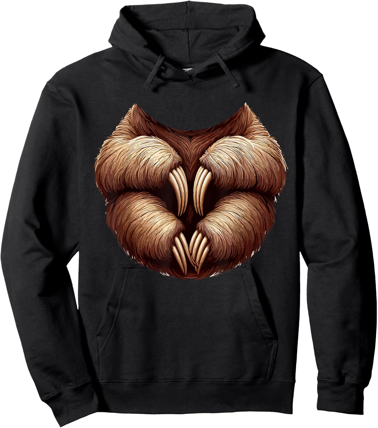 Halloween Animal Costume Cosplay Sloth Matching Parties Hoodie - Hoodie | Black