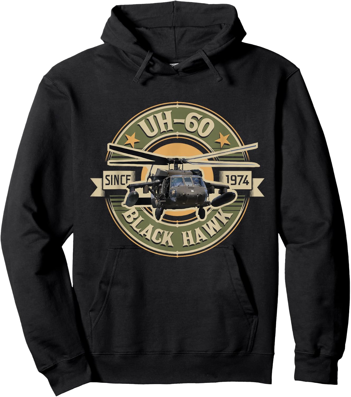UH-60 Blackhawk - Assault Helicopter Pilot Aviation Hoodie - Hoodie | Black