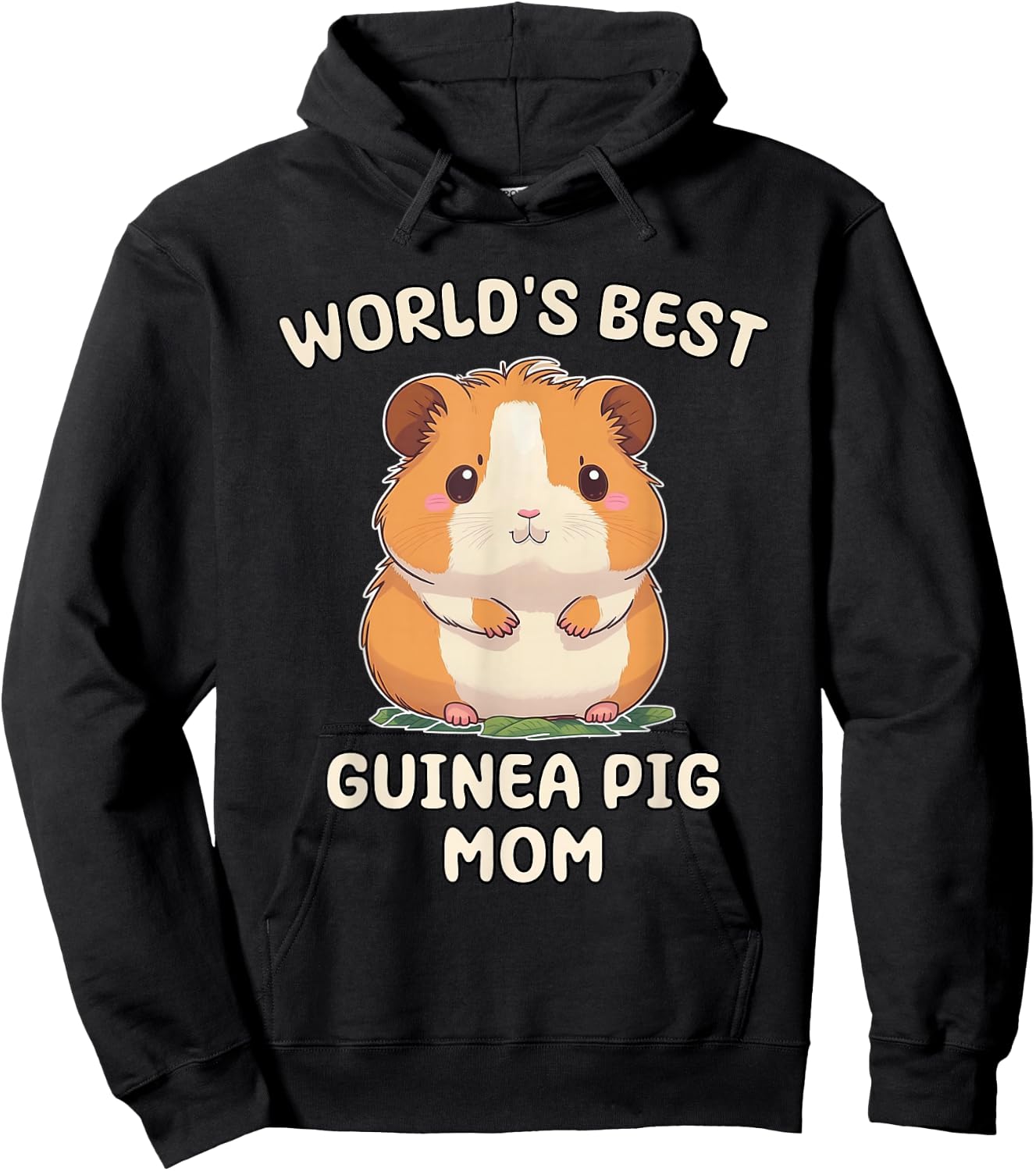 Funny World's Best Guinea Pig Mom Mama Hoodie - Hoodie | Black