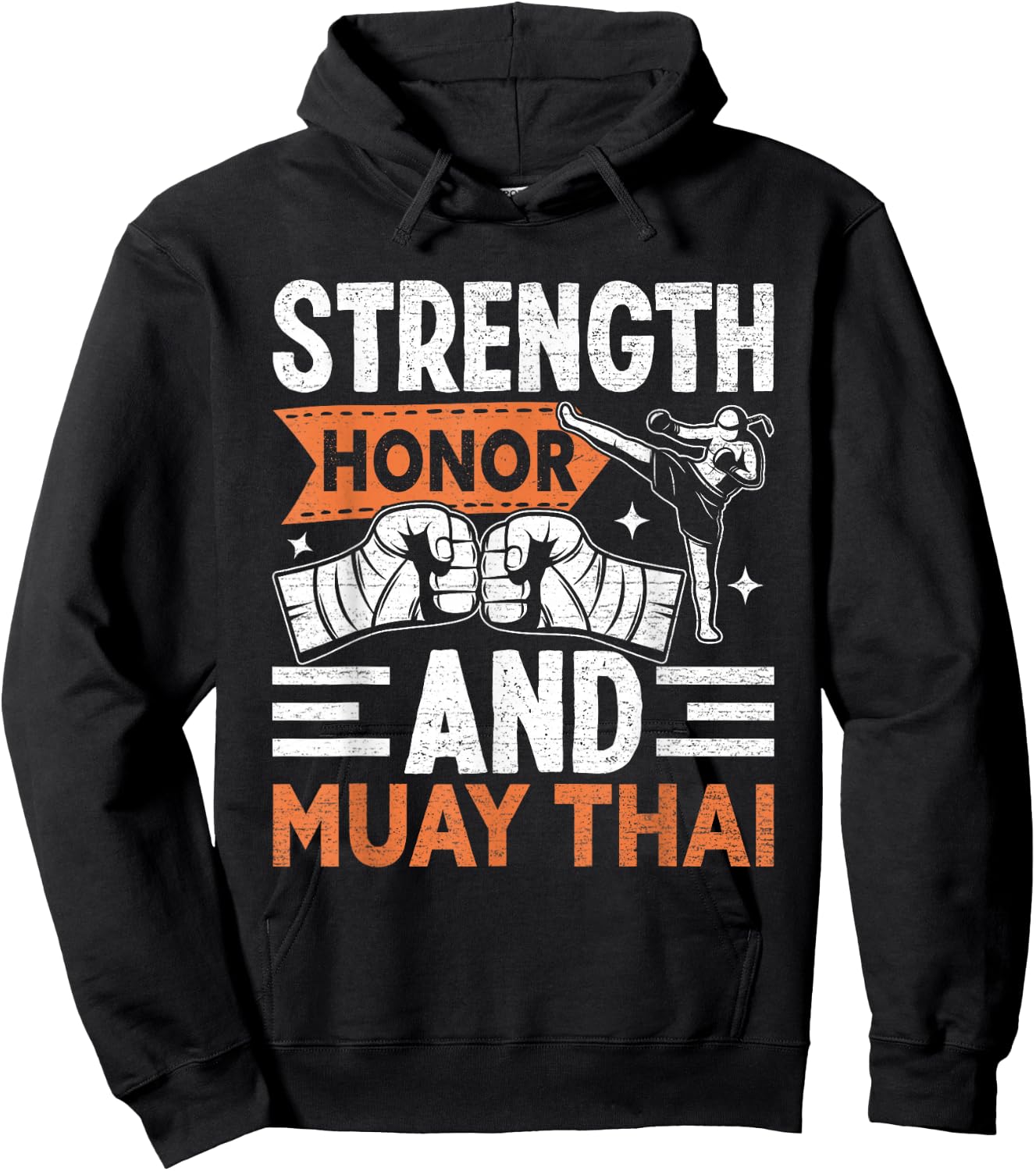 Strength Honor and Muay Thai Hoodie - Hoodie | Black