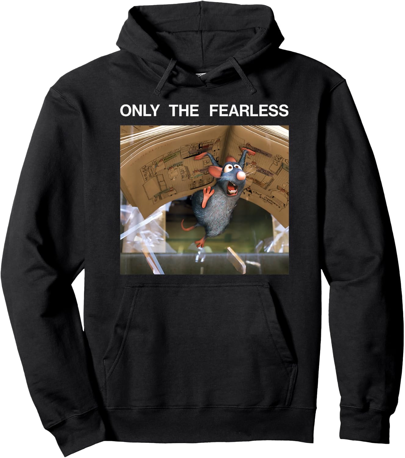 Disney Pixar Ratatouille Fearless Remy Hoodie - Hoodie | Black