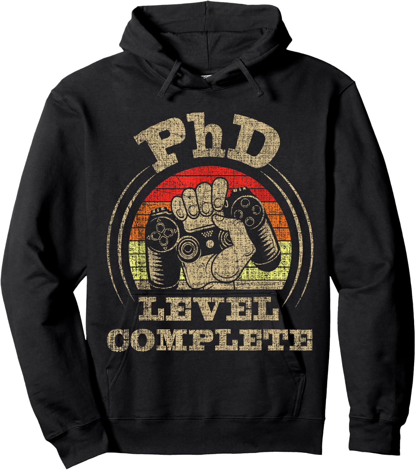 PhD Level Complete - PhD Graduate Ph.D. Graduation Doctorate Hoodie - Hoodie | Black