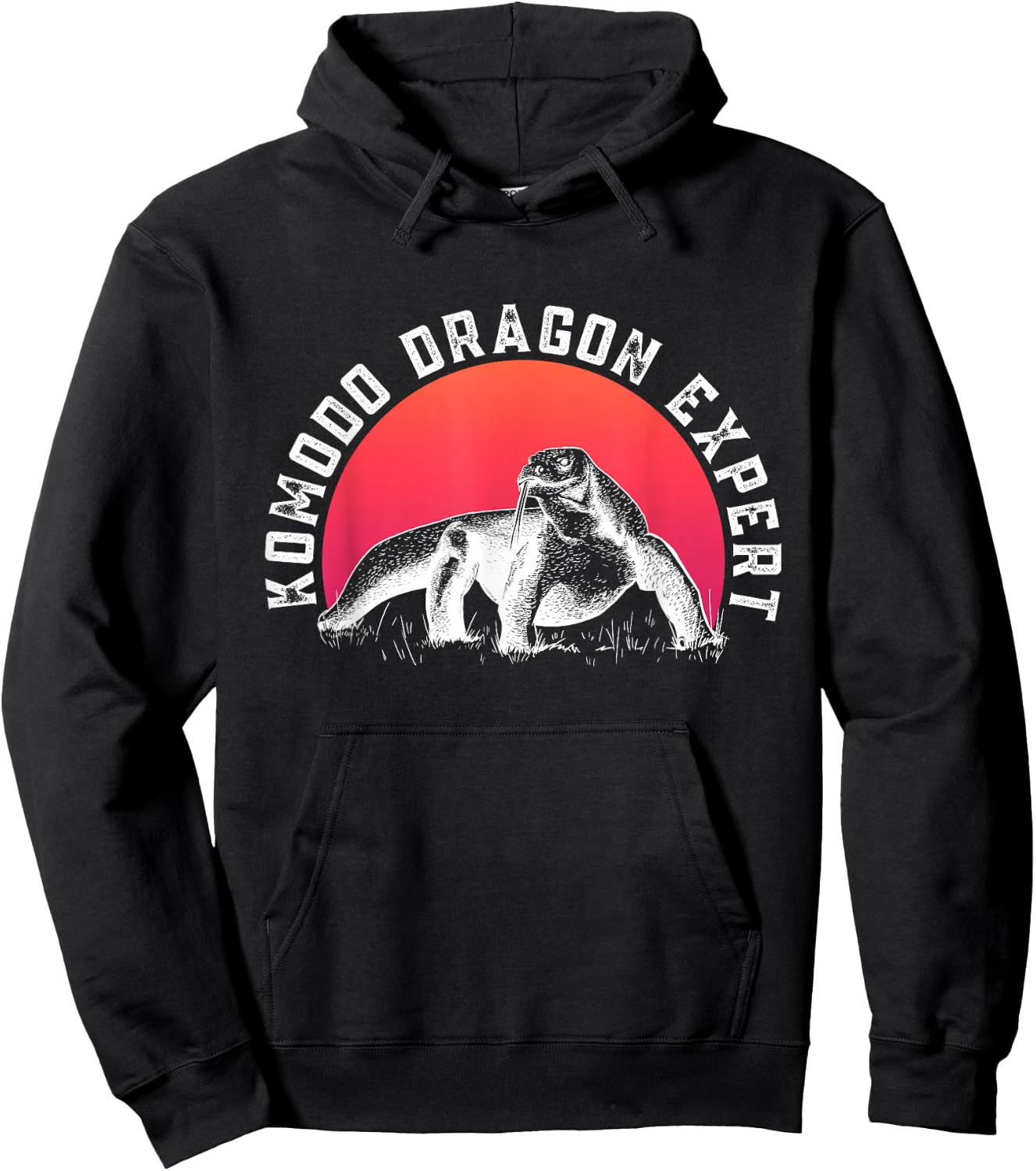 Komodo Dragon Expert - Funny Komodo Dragon Hoodie - Hoodie | Black
