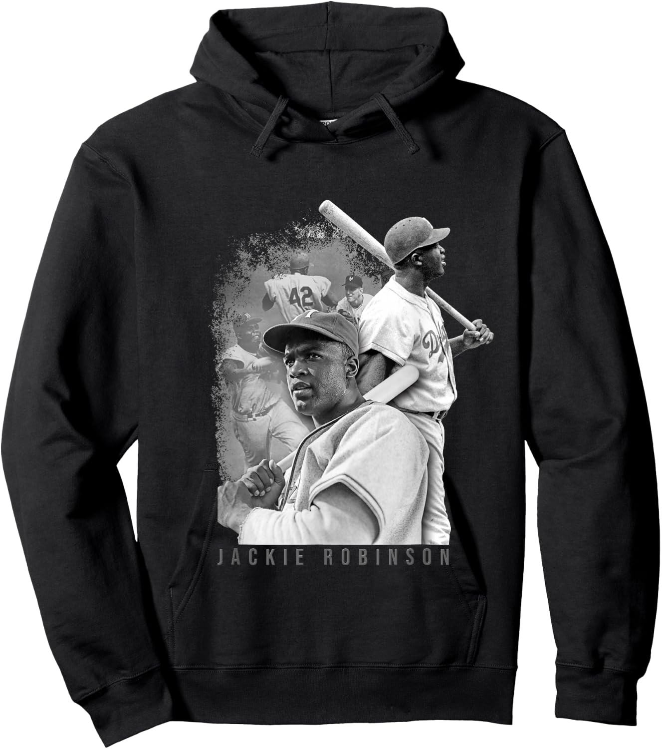 Baseball Jackie Robinson 001 , Black, S Hoodie - Hoodie | Black