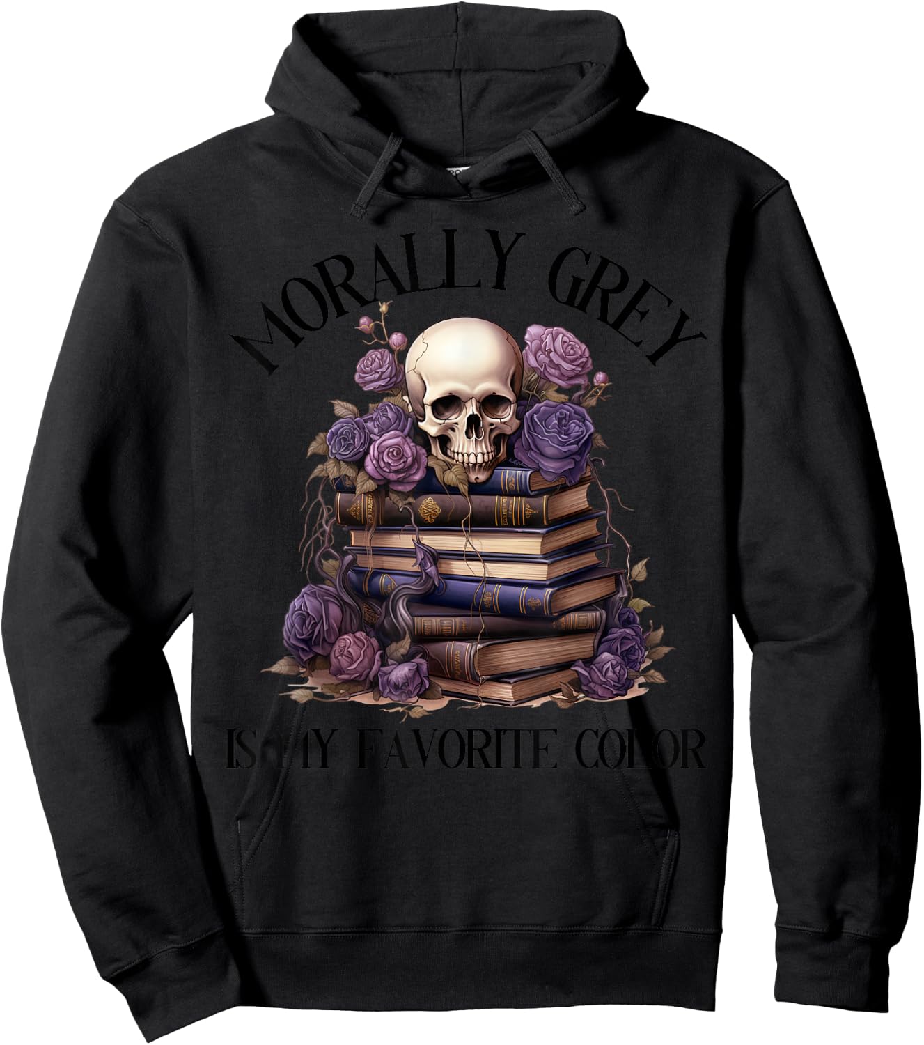 Spicy Fairy Tales Dark Romance Reader Moral Grey Books , gray Hoodie - Hoodie | Black
