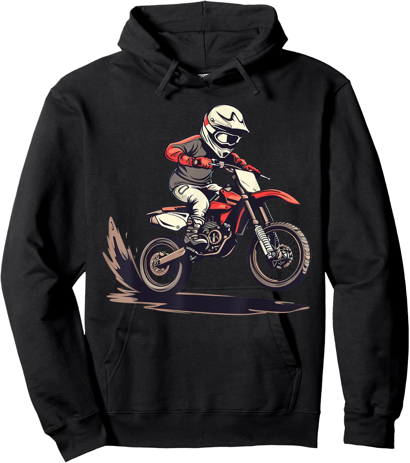 Motocross and Dirt Bike , black Hoodie - Hoodie | Black