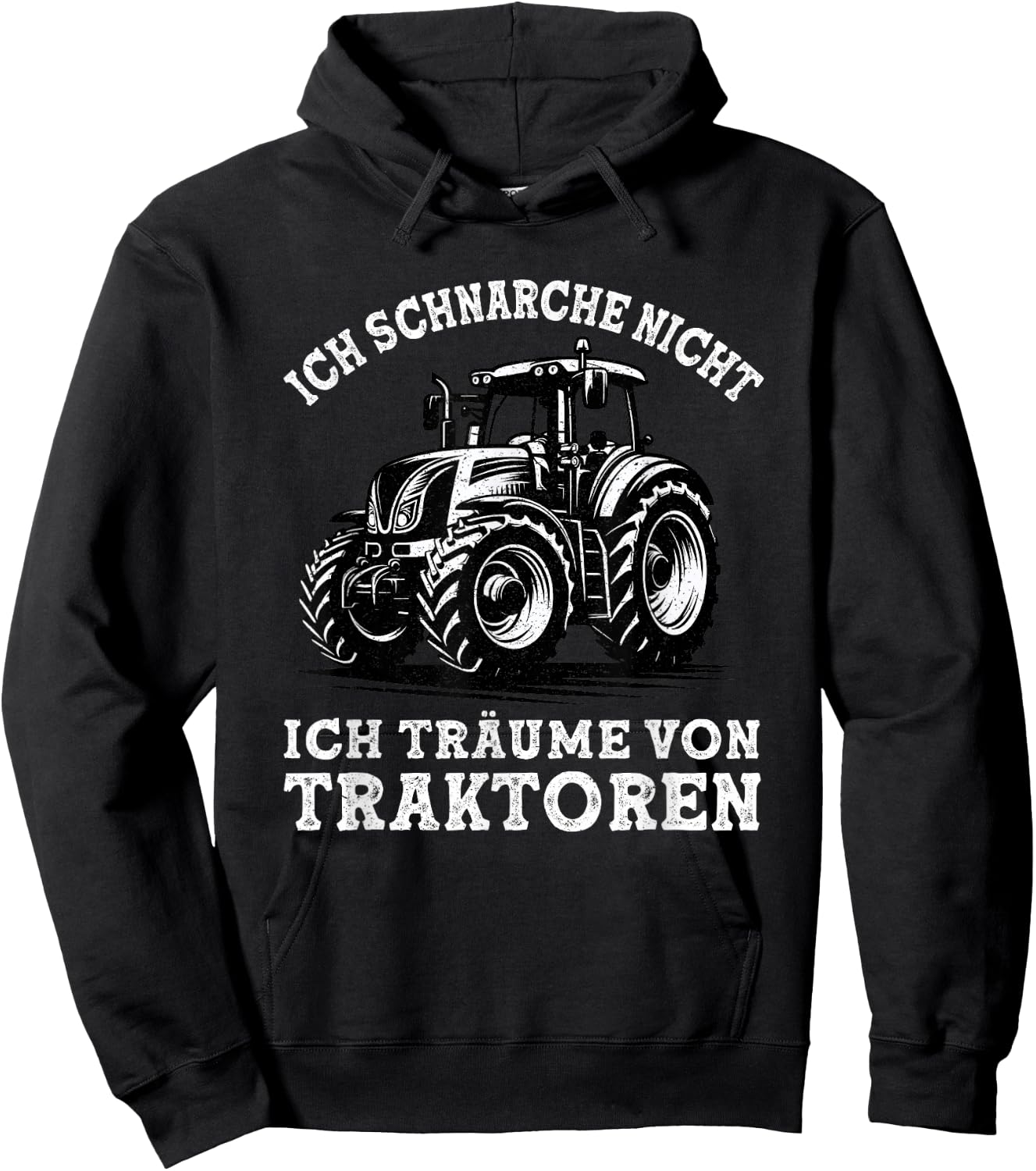 Ich Schnarche Nicht Spruch Lustig Bauer Landwirt Traktor Hoodie - Hoodie | Black
