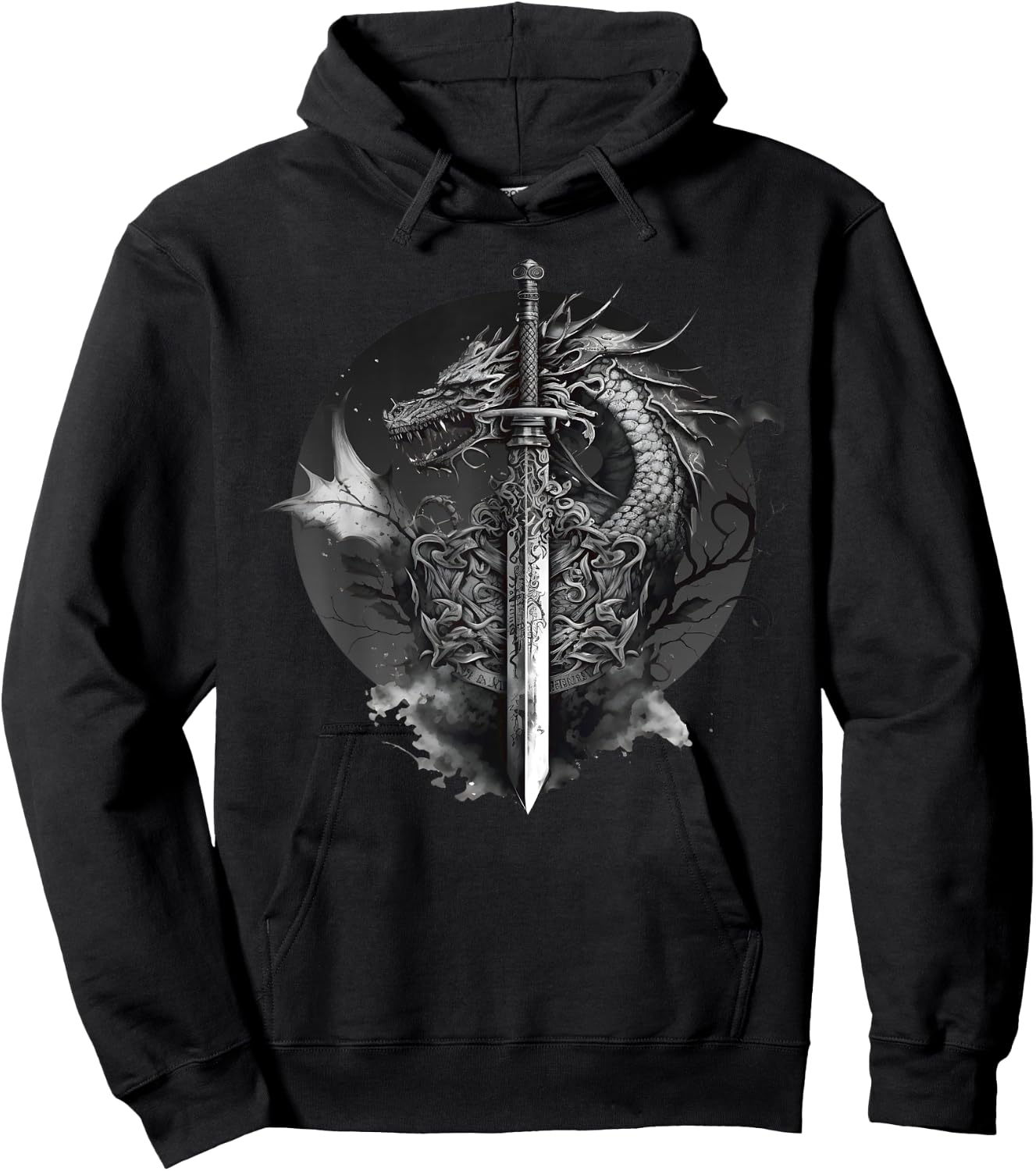 Dragon Sword Medieval Ren Faire Renaissance Faire Hoodie - Hoodie | Black