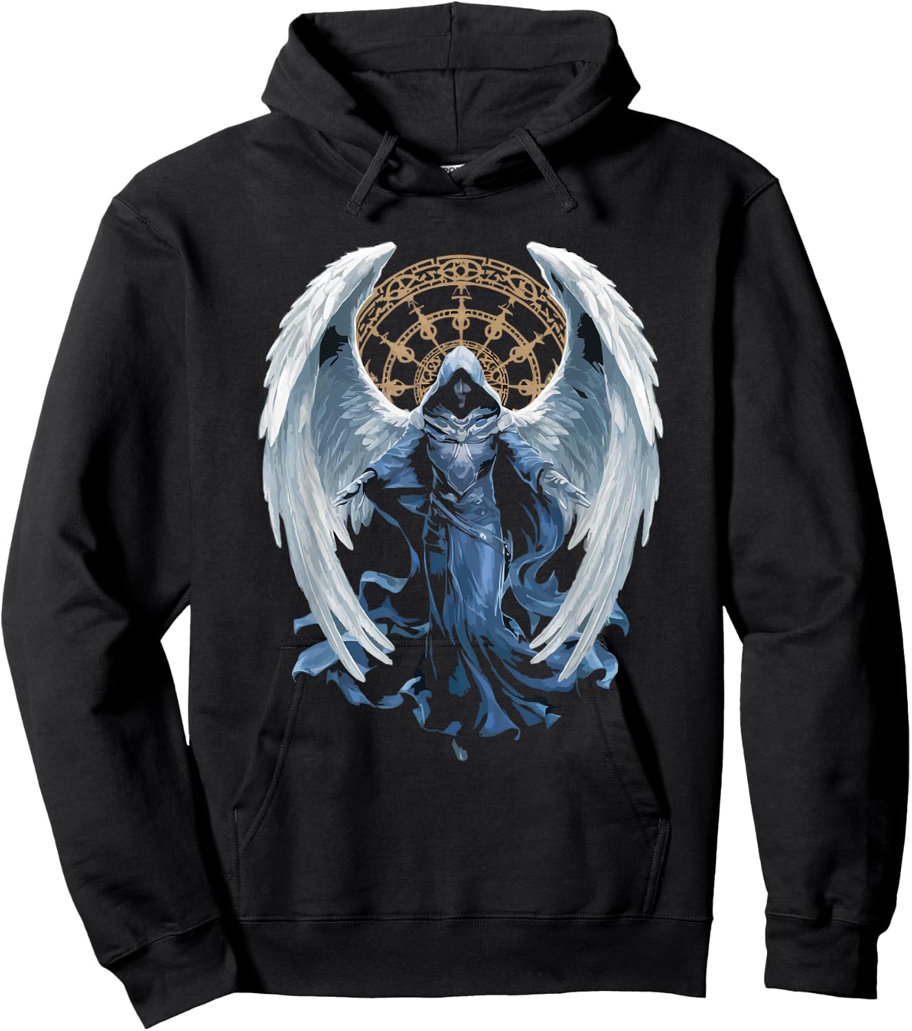 Archangel Catholic Religion Christianity Guardian Angel Hoodie - Hoodie | Black
