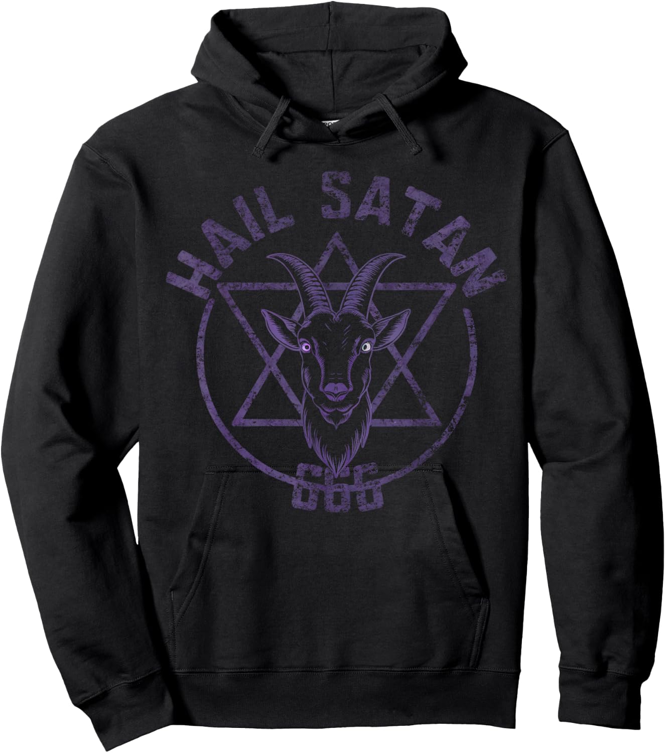 Hail Satan Satanism Satanic Occultism Hoodie - Hoodie | Black