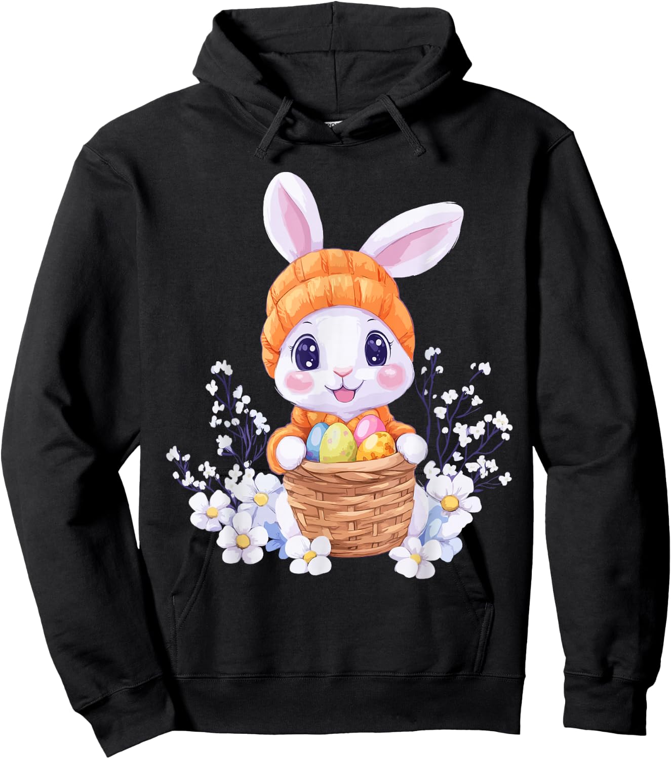 Easter Rabbit Costume Kids Girls Boys Decor Easter Bunny Hoodie - Hoodie | Black