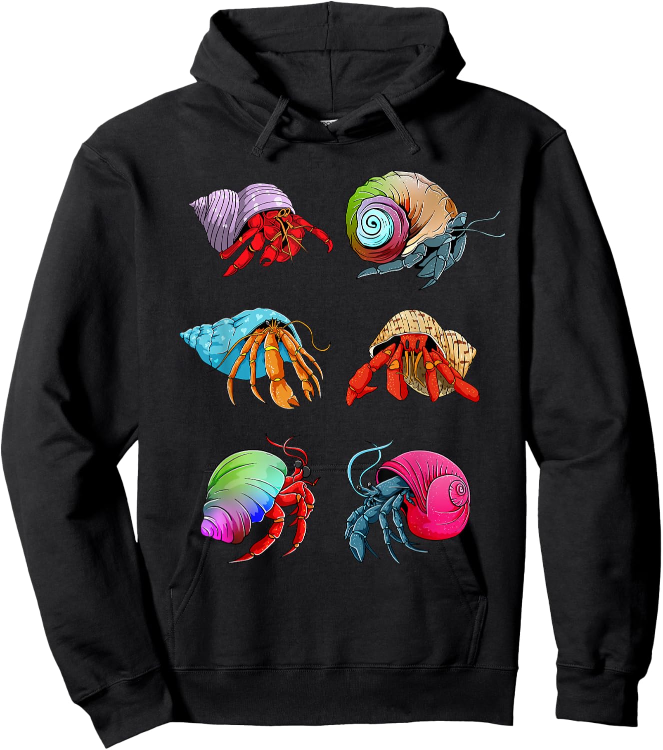 Hermit Crab Design for Hermit Crab Lovers Hoodie - Hoodie | Black