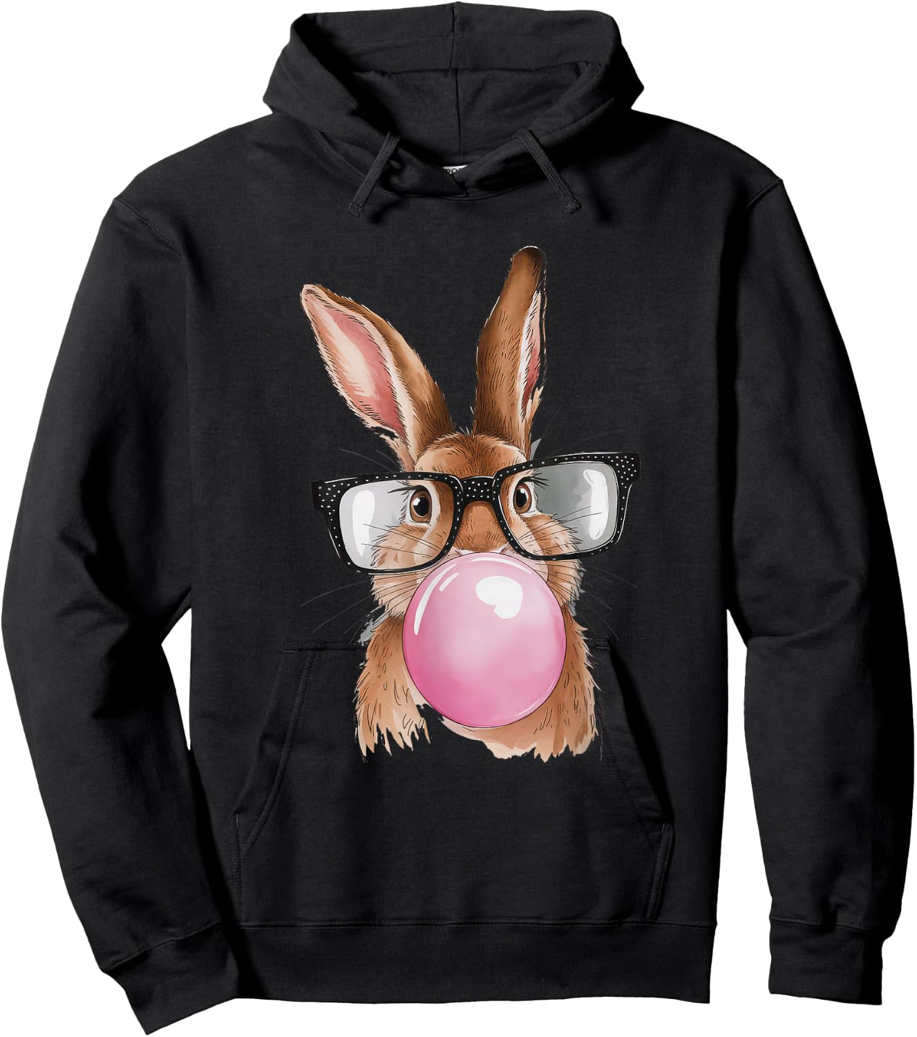 Easter Bunny Gifts Boys Egg Hunt Family Easter Sunday Rabbit Hoodie - Hoodie | Black