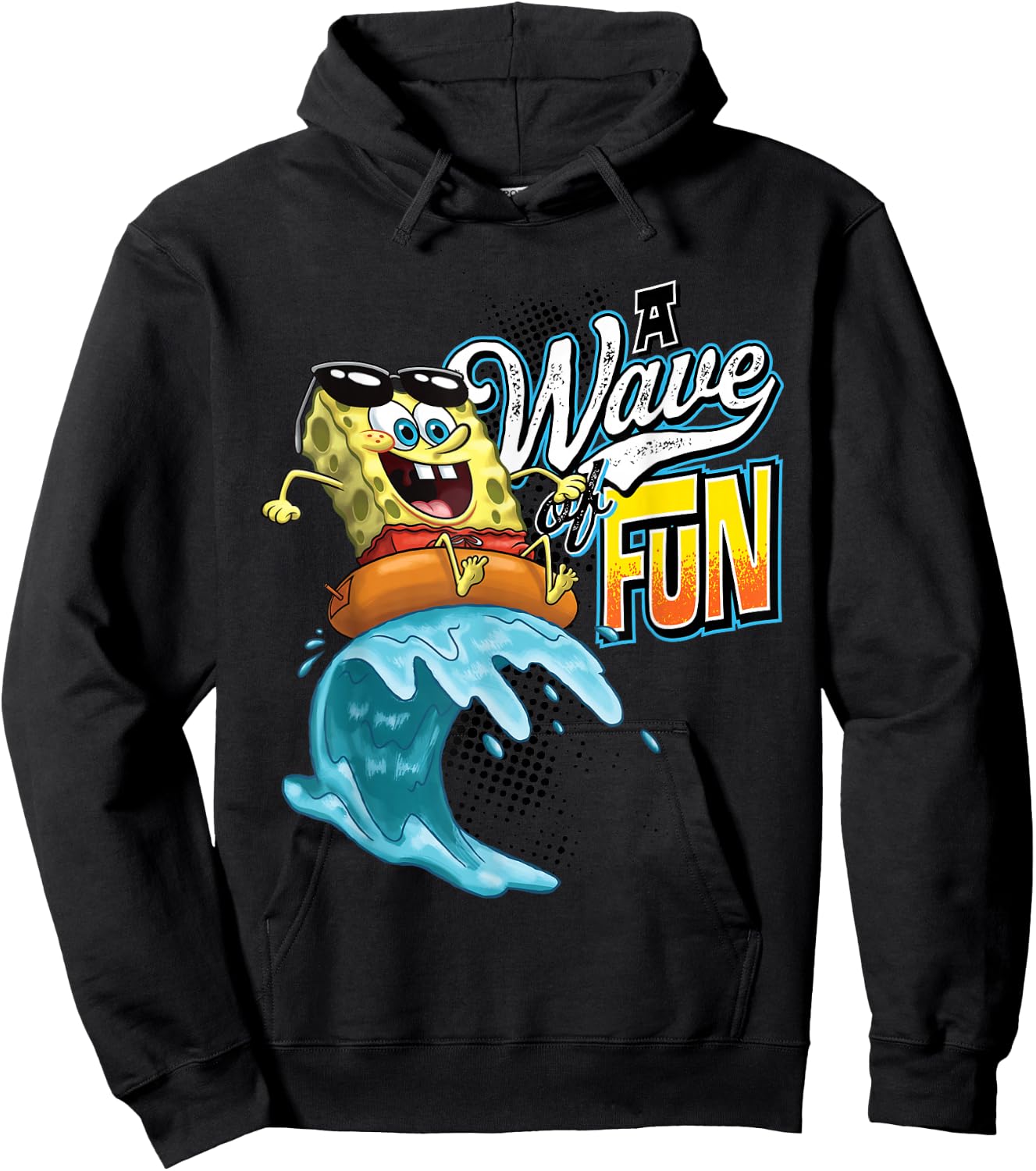 Offizieller Spongebob Schwammkopf Wave of Fun Innenschlauch Hoodie - Hoodie | Black