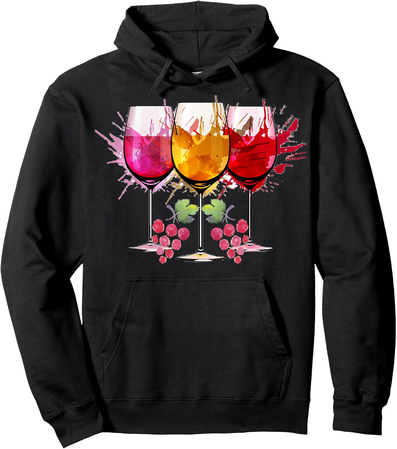Bonne fête nationale du vin, j'aime le vin, j'aime le vin, maman, maman Hoodie - Hoodie | Black