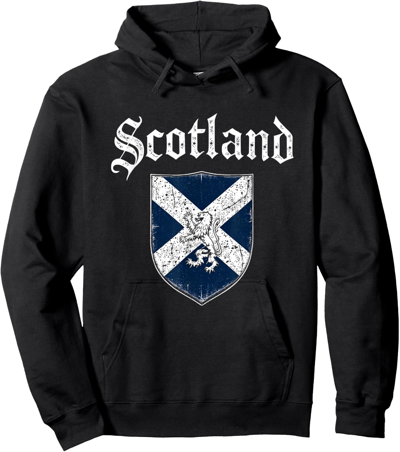 Scotland Vintage Scotland Hoodie - Hoodie | Black