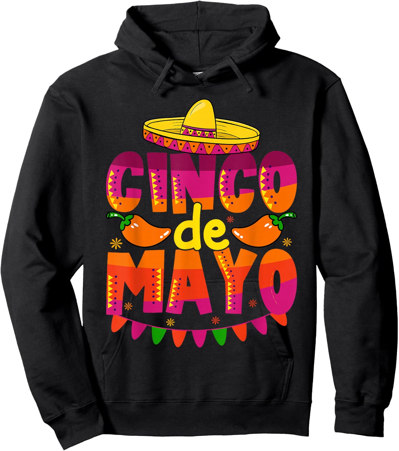 Cinco De Mayo Lets Fiesta Squad 5 De Mayo Mexican Men Women Hoodie - Hoodie | Black