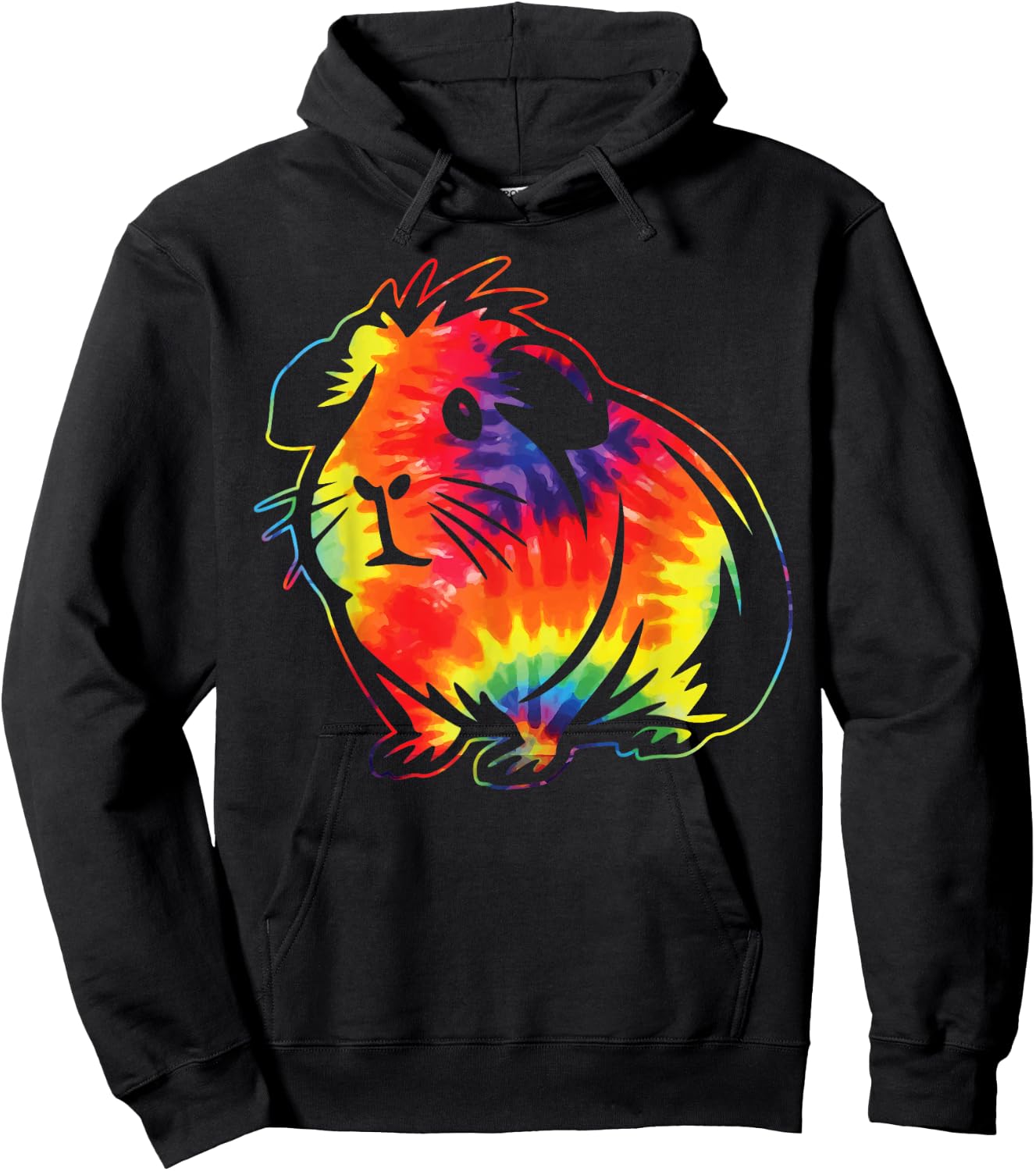 Guinea Pig Tie Dye Hoodie - Hoodie | Black