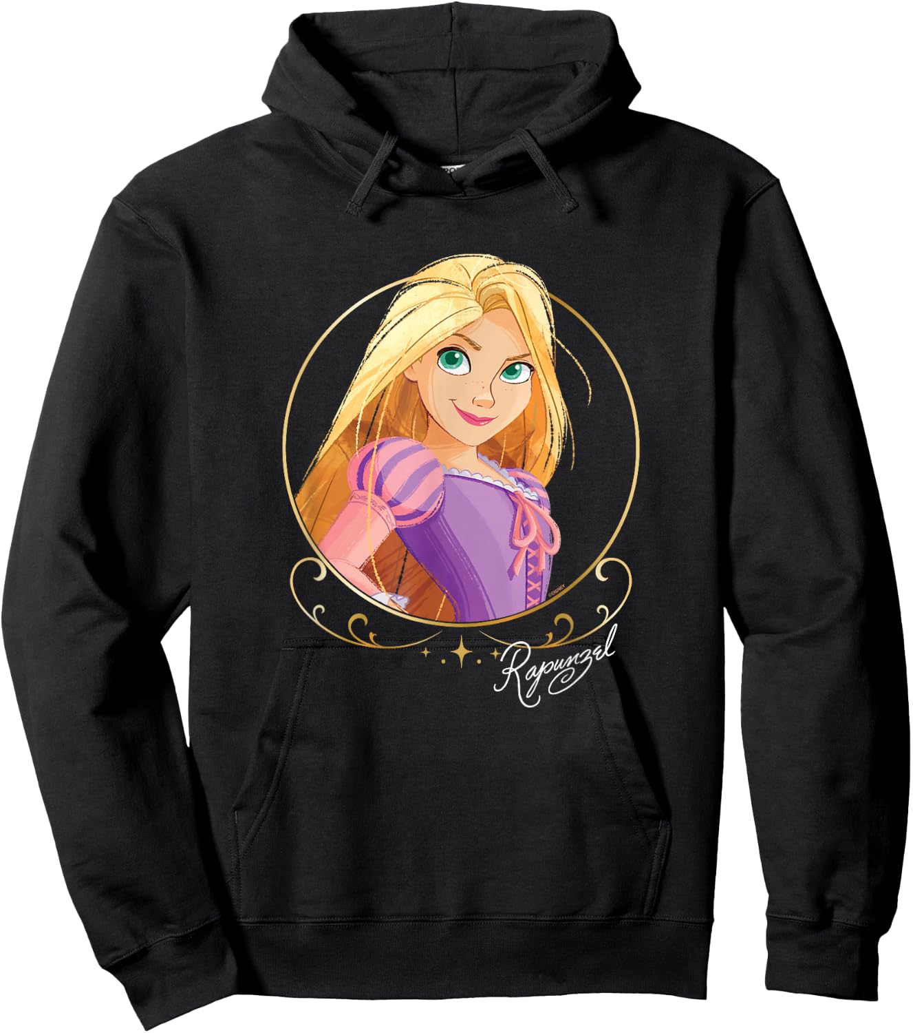Disney Princess Royalty Group Matching Rapunzel 2-Sided Hoodie - Hoodie | Black