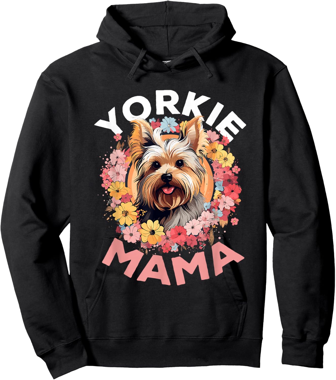 Yorkshire Terrier Dog Yorkie - Yorkie Mama Hoodie - Hoodie | Black