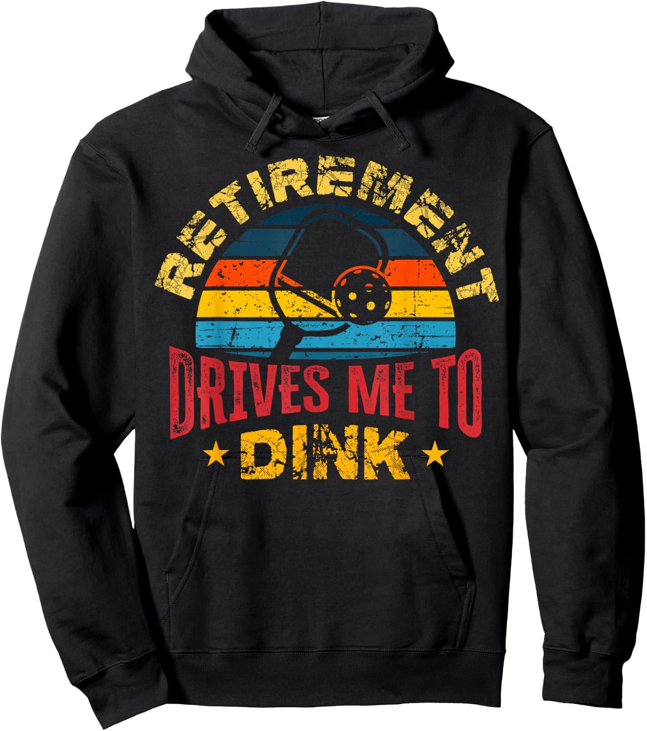 Pickleball - Retirement Drives Me To Dink Hoodie - Hoodie | Black