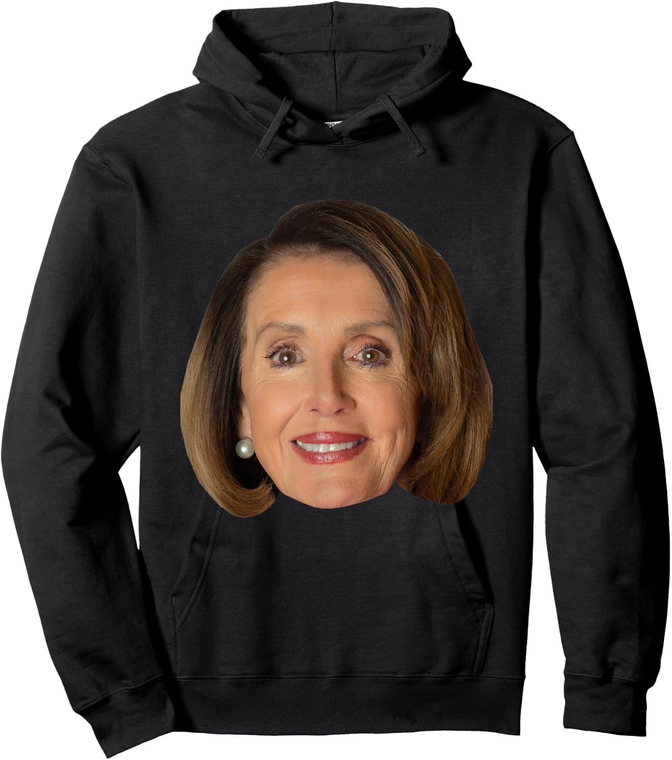 Nancy Pelosi Face Hoodie - Hoodie | Black