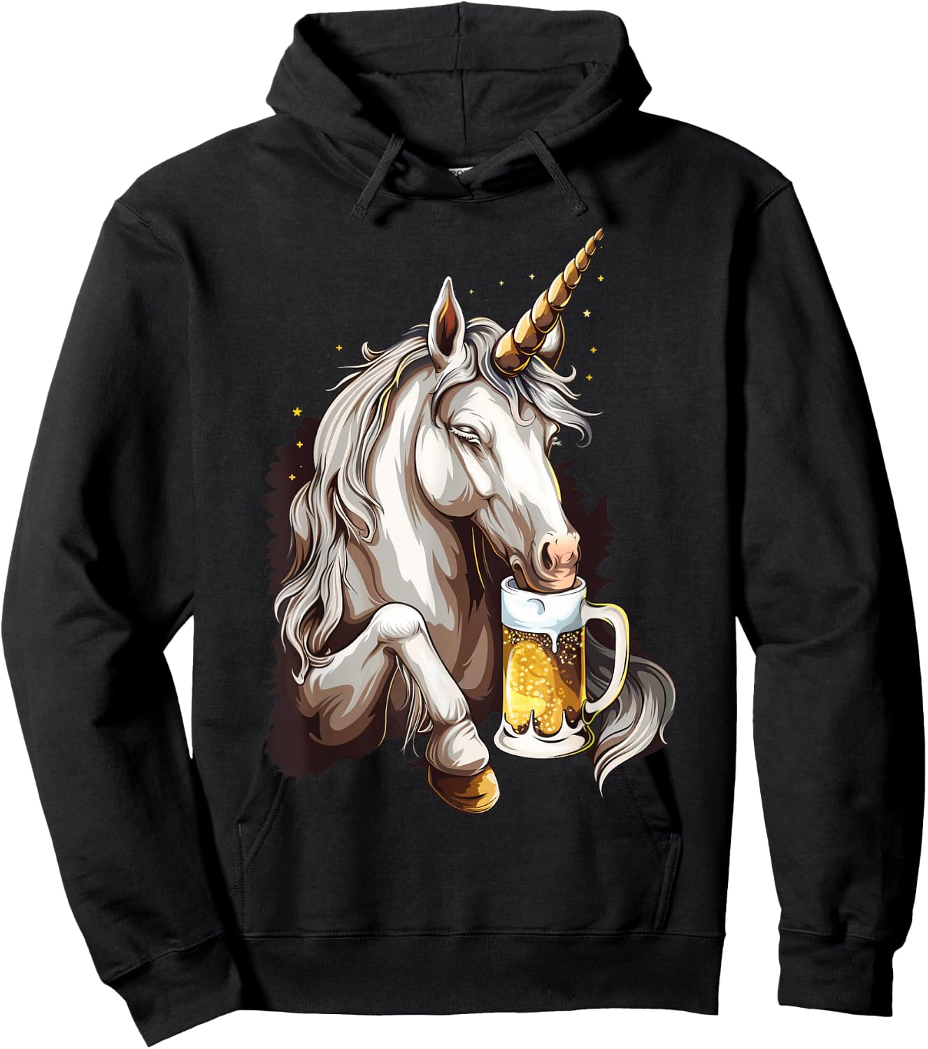Beer Unicorn Hoodie - Hoodie | Black
