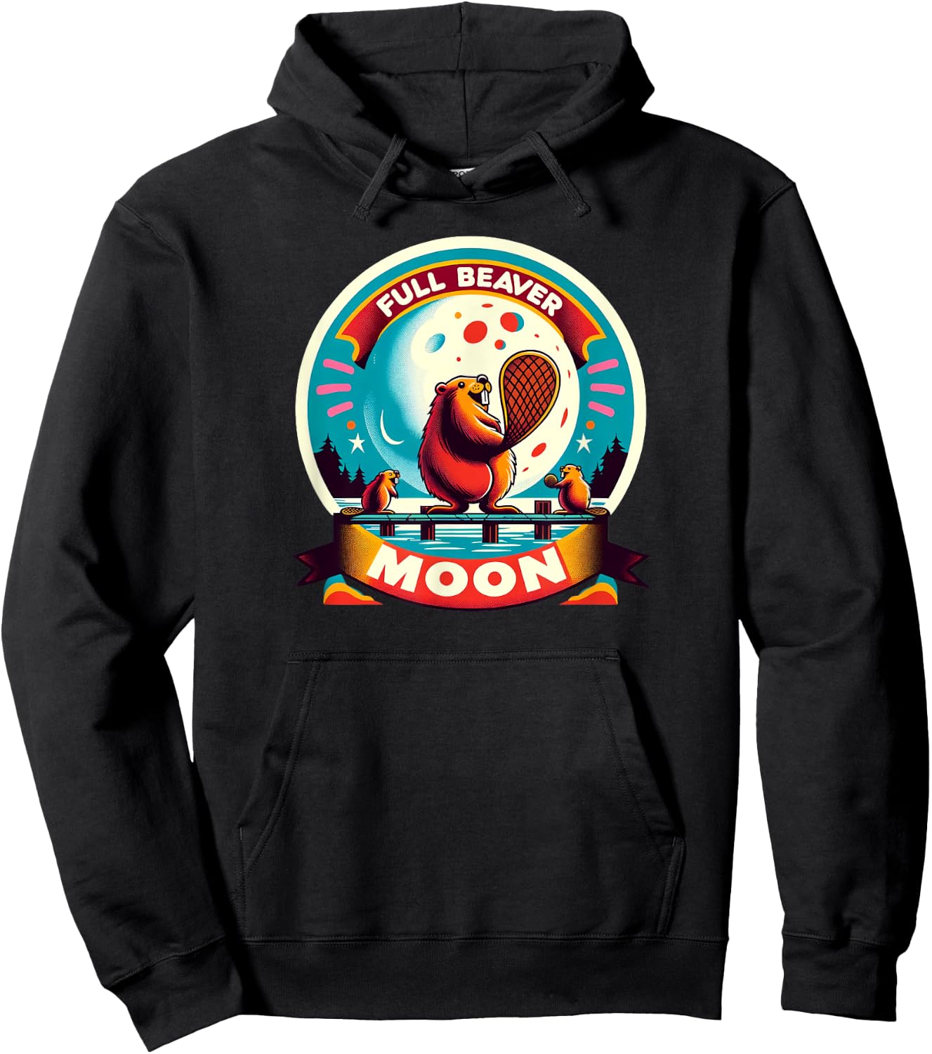 Full Beaver Moon Hoodie - Hoodie | Black