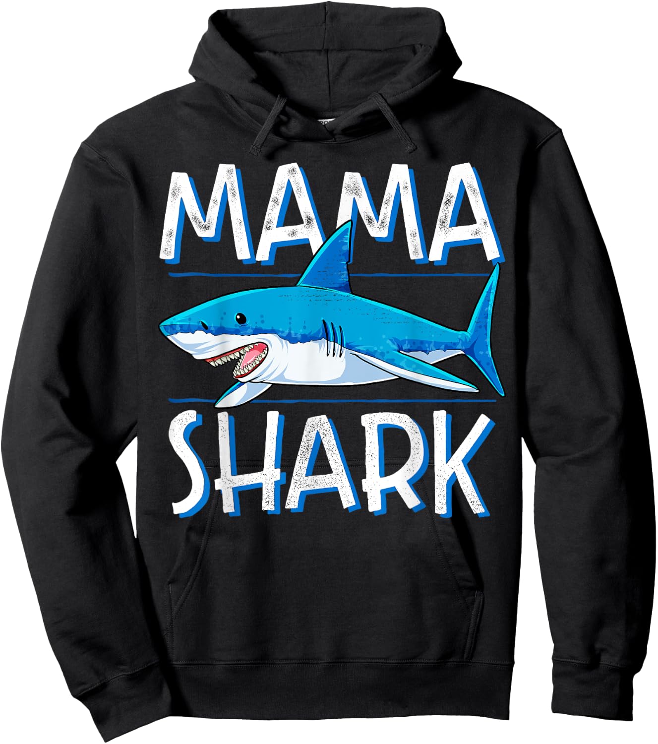 Mama Shark T Shirt Family Matching Mommy Mom Women Jawsome Hoodie - Hoodie | Black