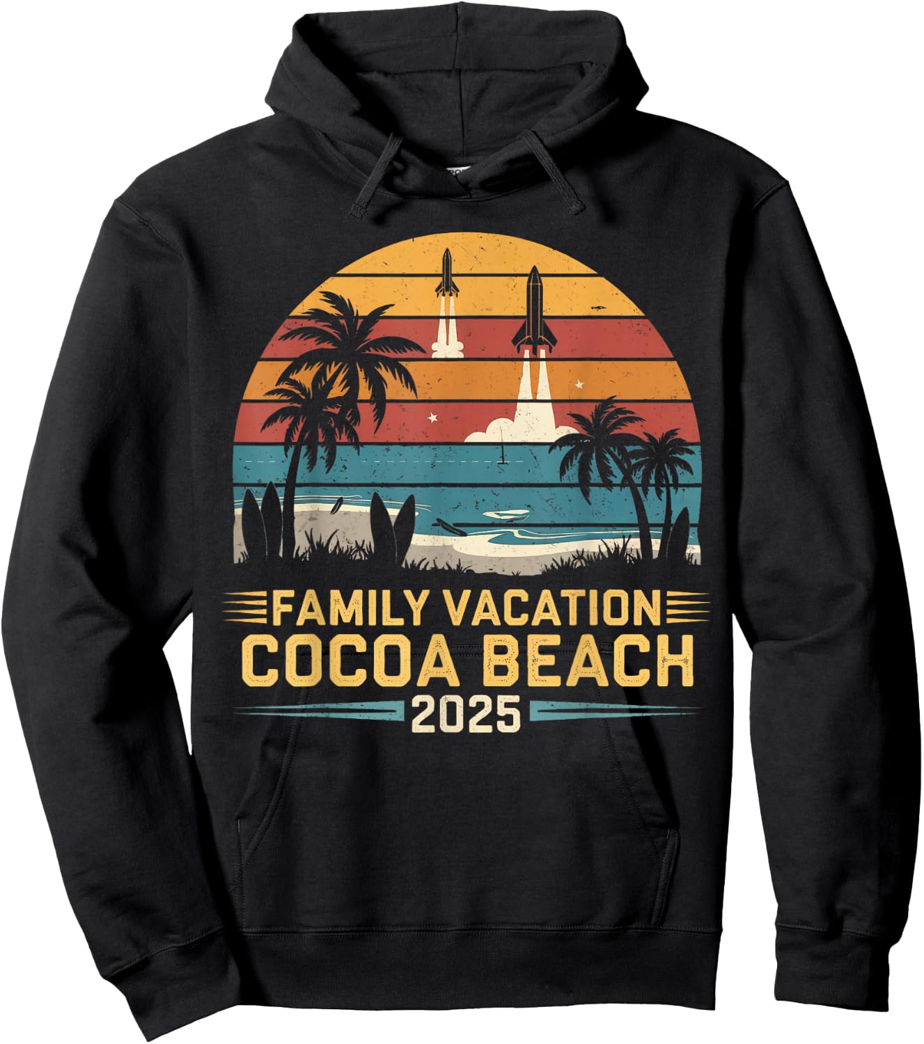 Family Vacation Cocoa Beach 2025 Family Vacation 2025 Hoodie - Hoodie | Black