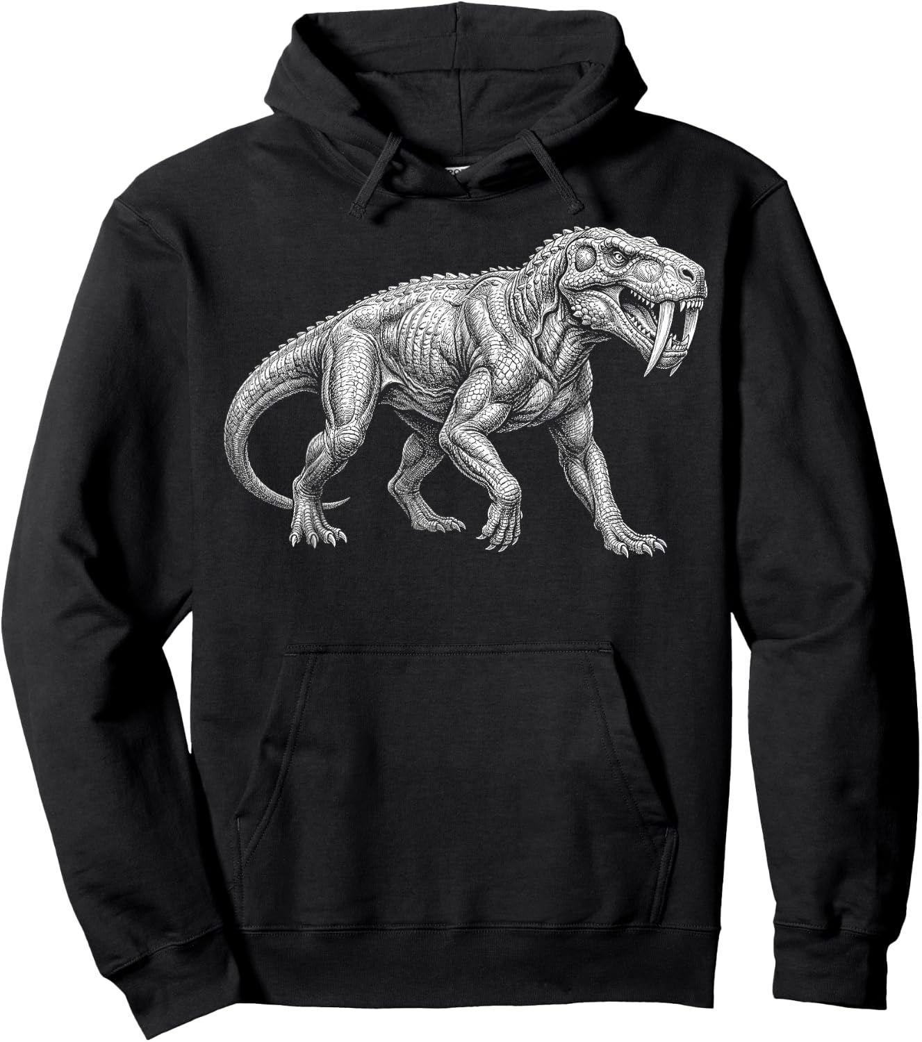 Gorgonopsid Skeleton Permian Predator Synapsid Fossil Hoodie - Hoodie | Black