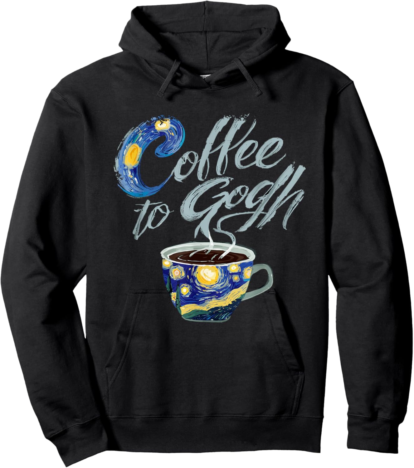 Coffee to gogh Hoodie - Hoodie | Black