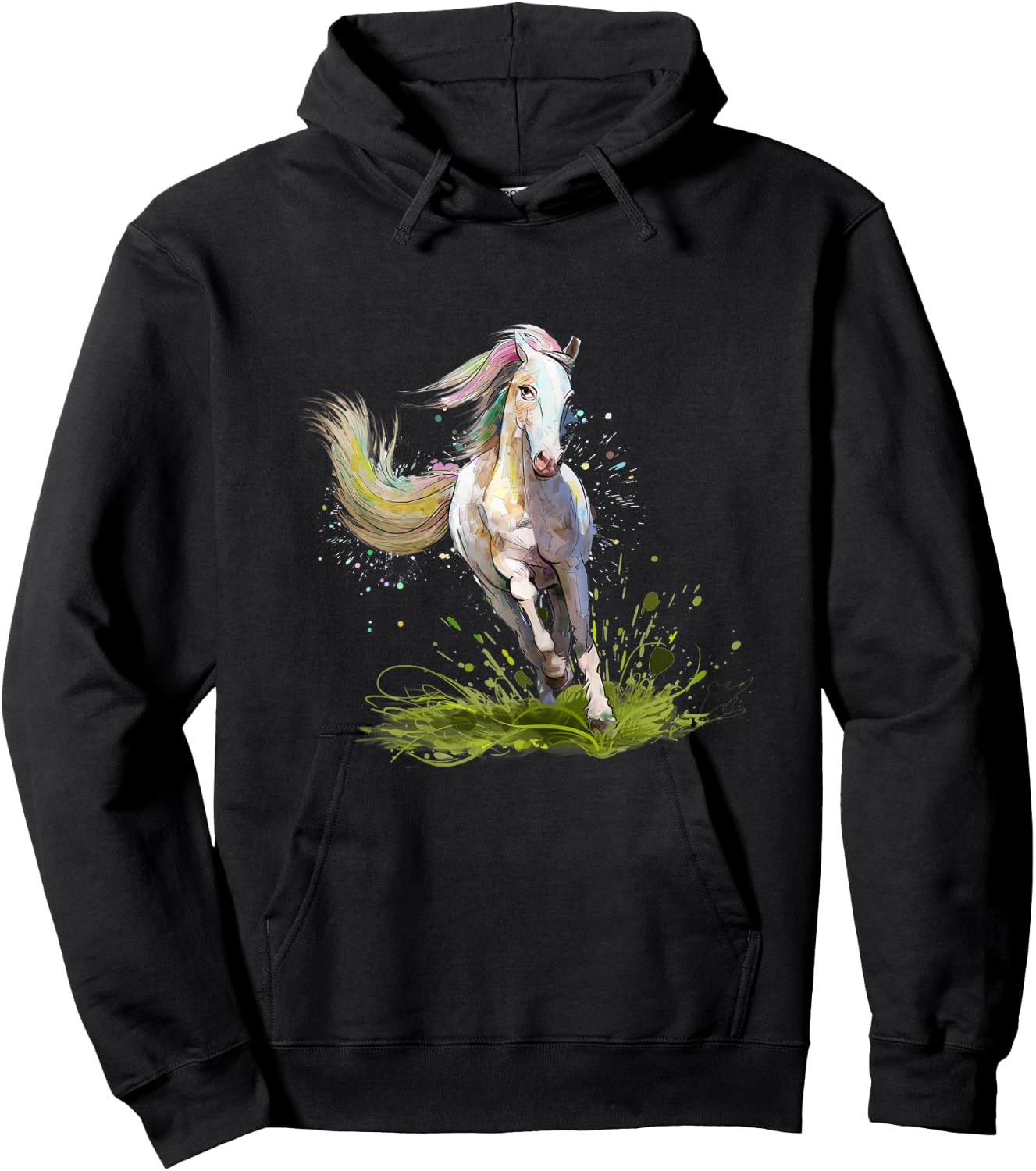 Horse Shirt Girl Gifts Horse Woman Equestrian Rider , Black Hoodie - Hoodie | Black