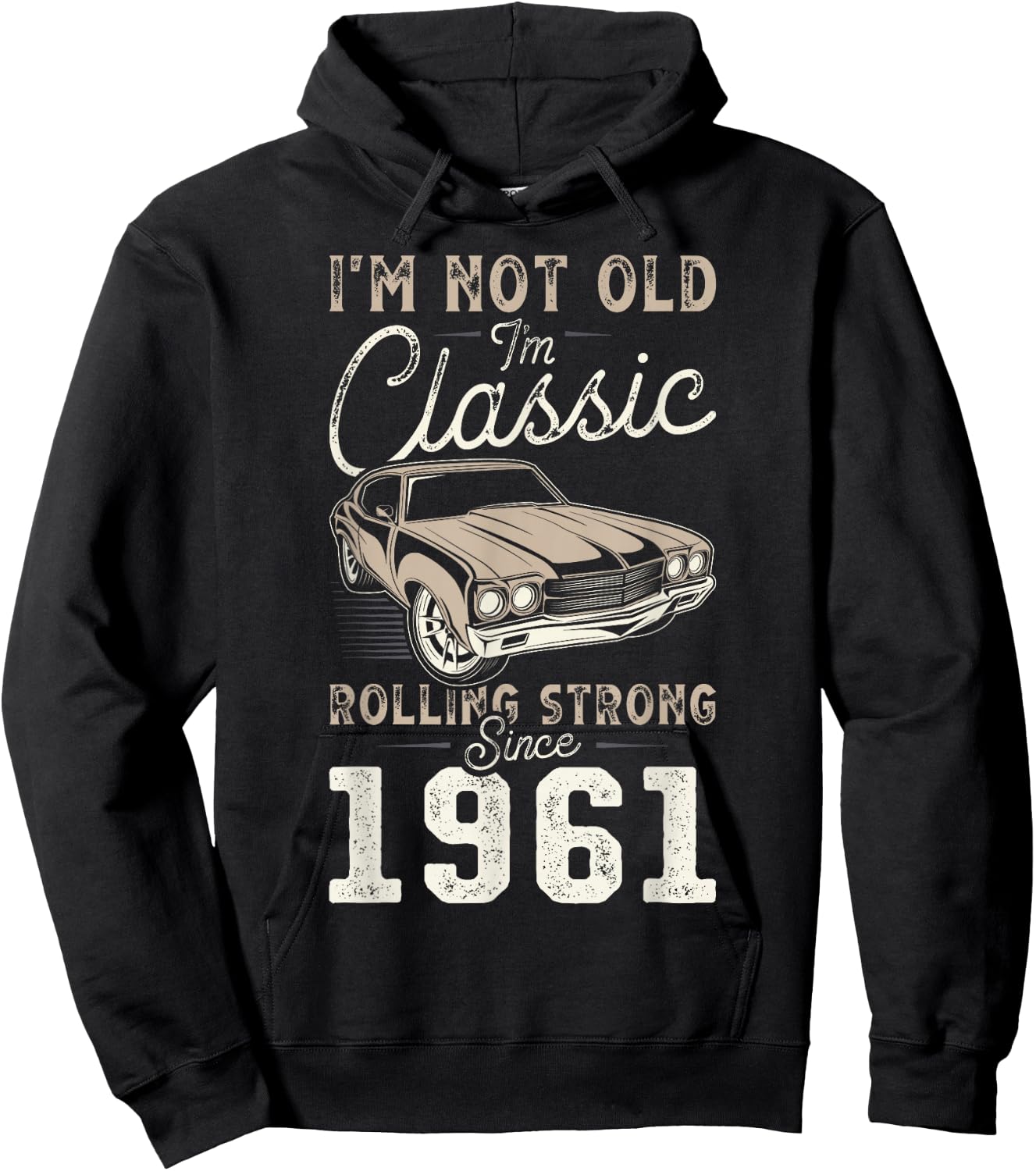 Oldtimer Jahrgang 1961 65. Geburtstag Hoodie - Hoodie | Black