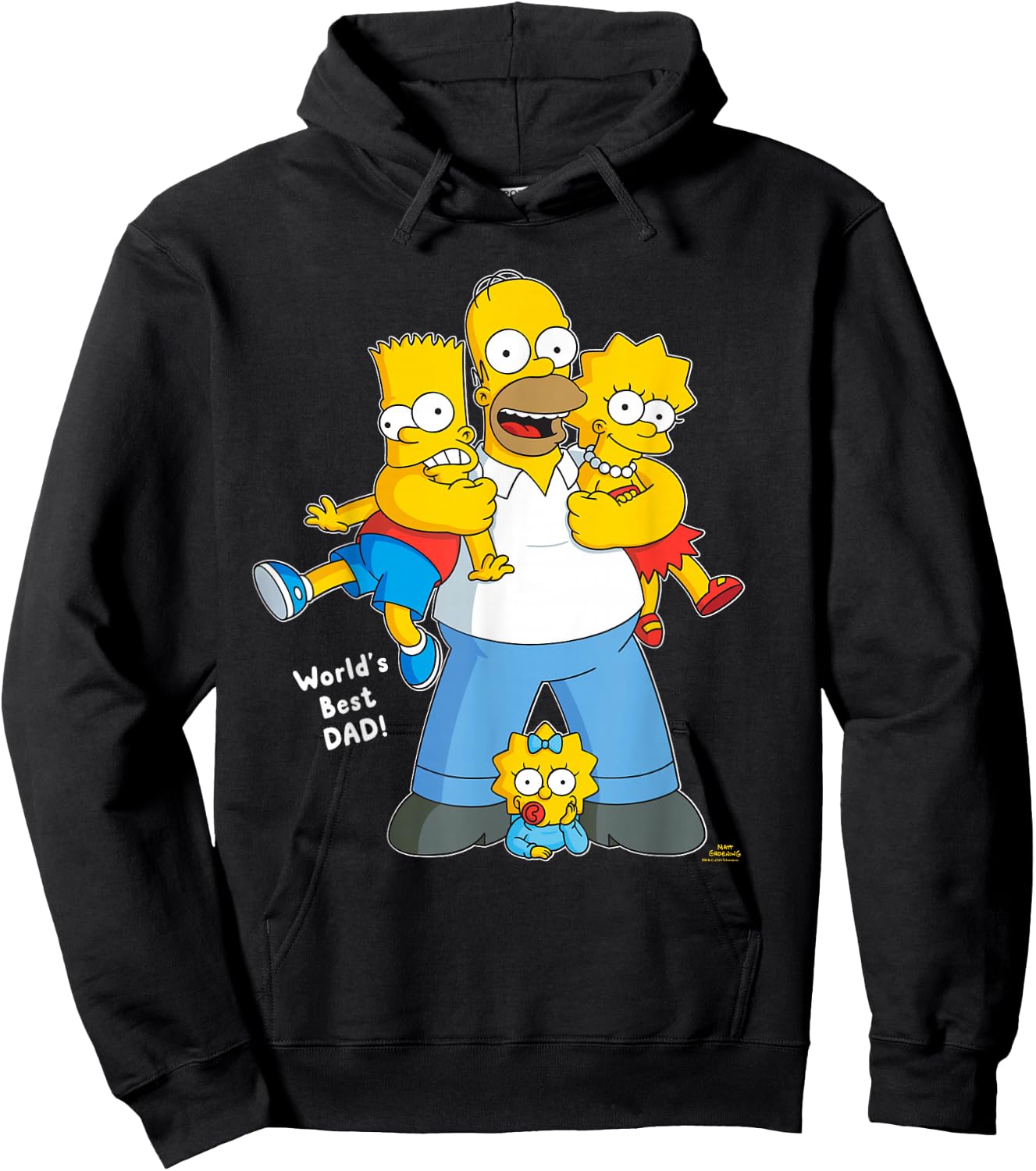 The Simpsons Homer Simpson World's Best Dad Father's Day Hoodie - Hoodie | Black