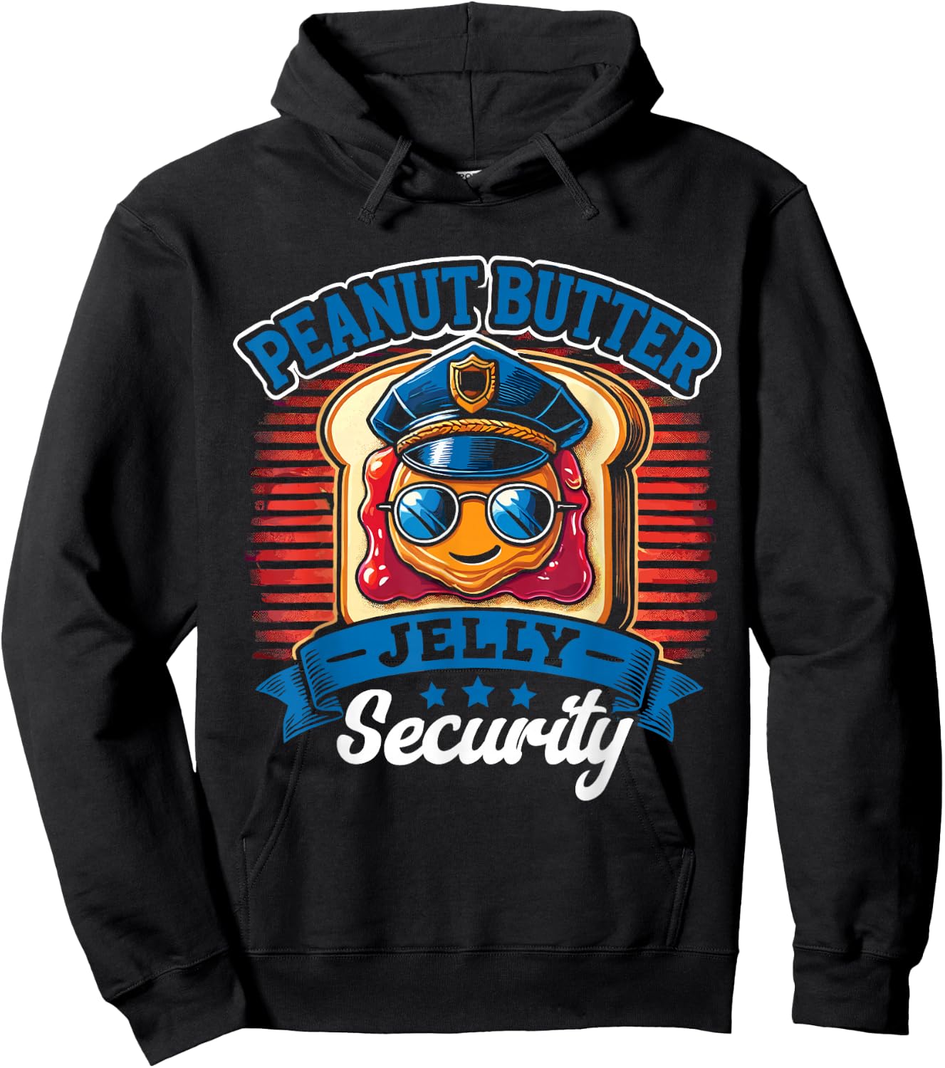 Peanut Butter Jelly Security Hoodie - Hoodie | Black