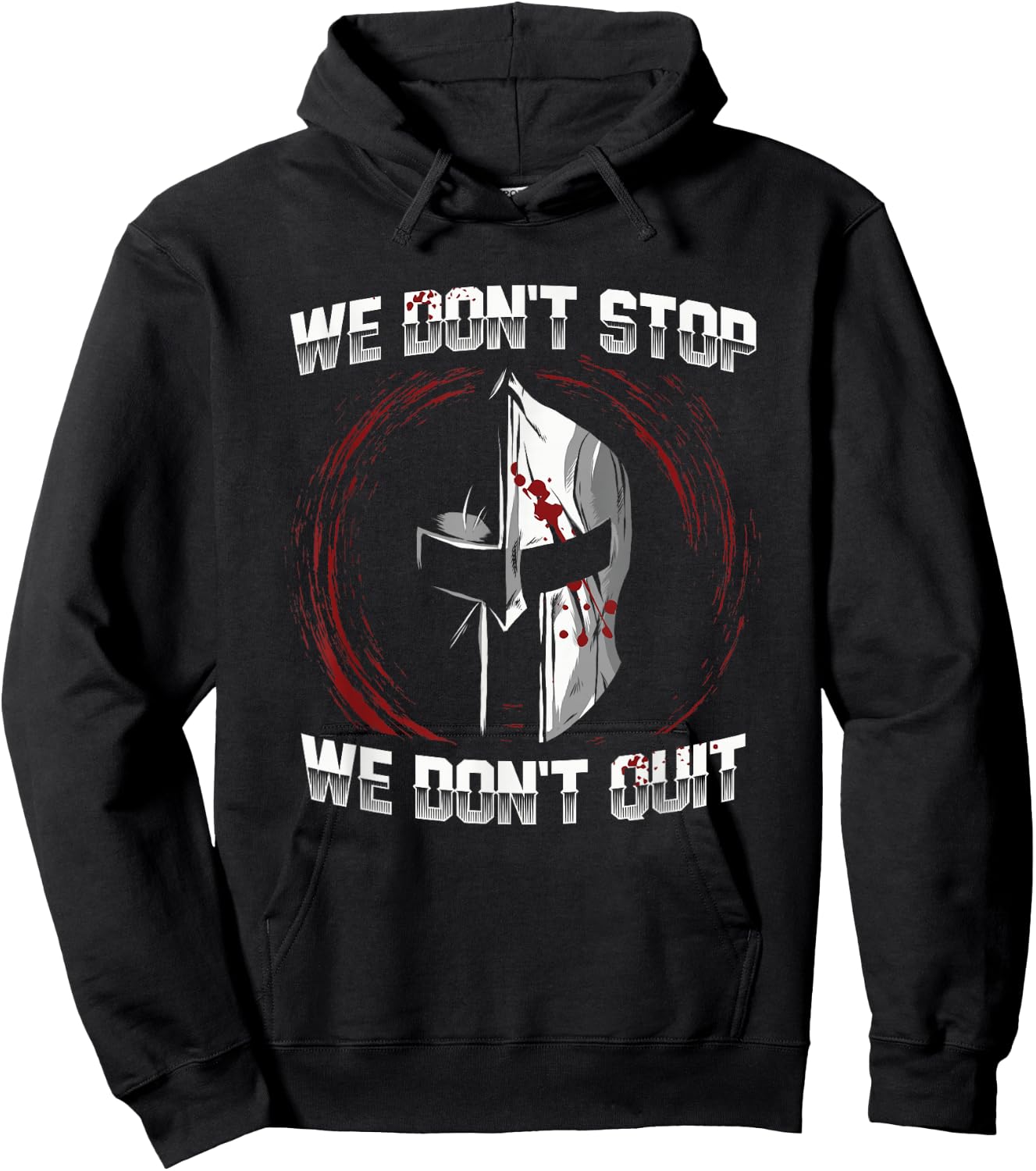 Spartan Workout Design Training Motivation Hoodie - Hoodie | Black
