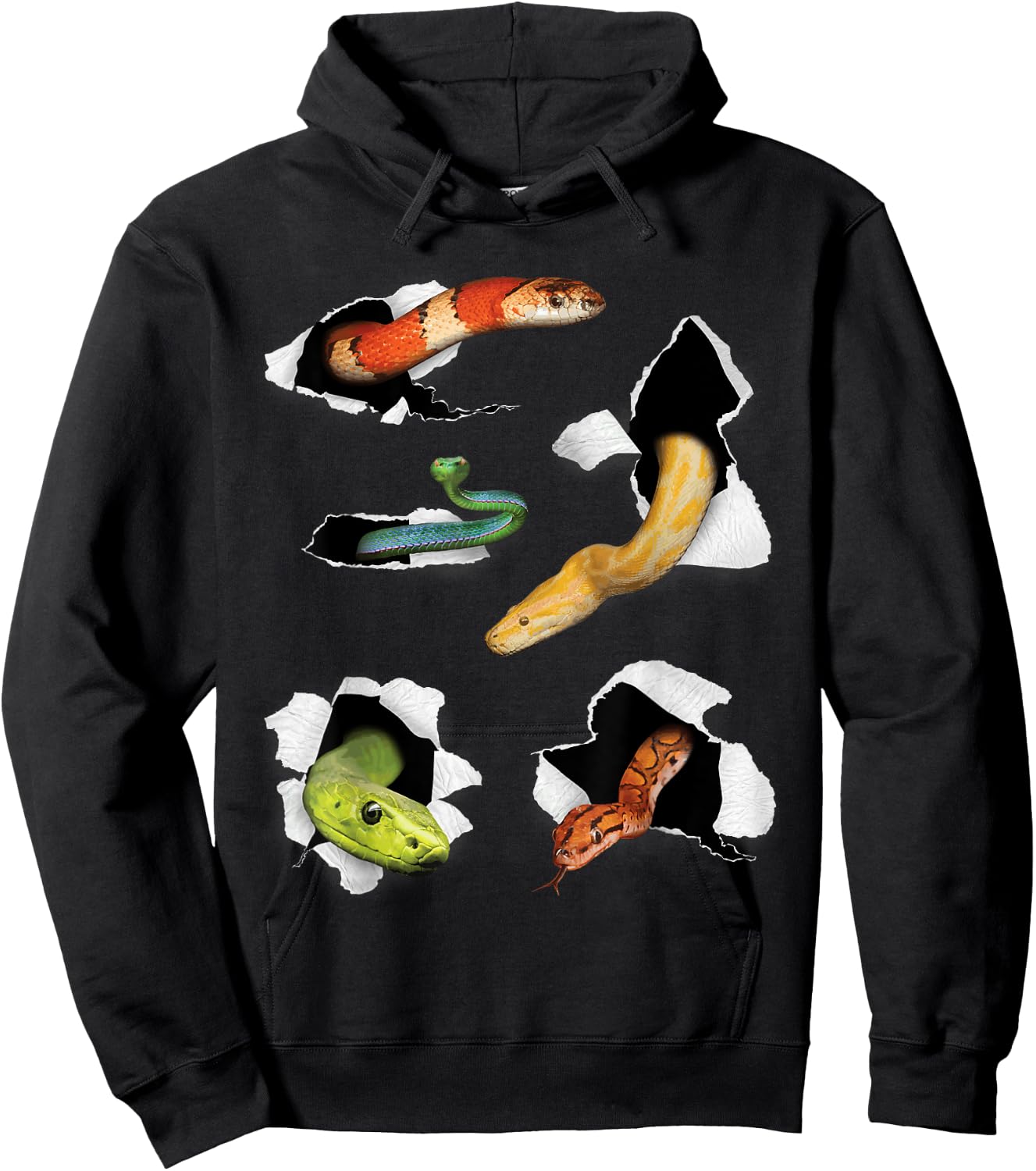 Snake Lover, Reptile Lover, Snake Owner, Snake Hoodie - Hoodie | Black