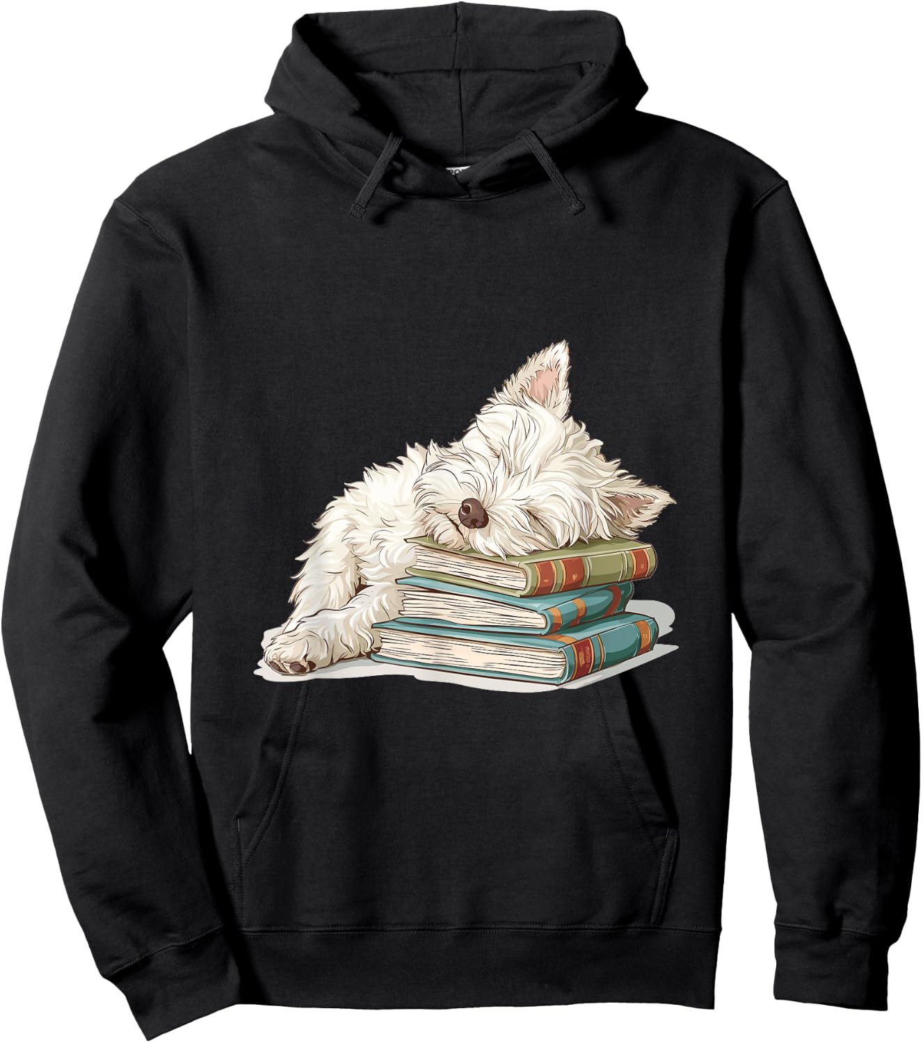 West Highland White Terrier Books Dog Breed Westie Women Girls Kids Hoodie - Hoodie | Black
