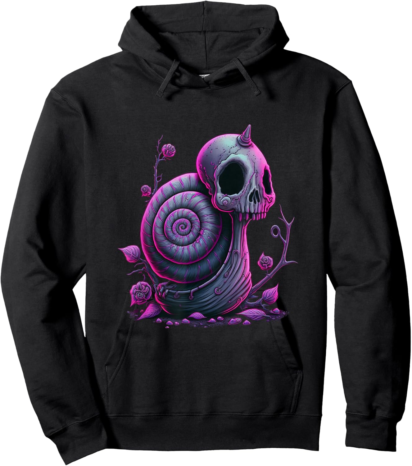 Kawaii Gothic Cute Goth Snake Hoodie - Hoodie | Black