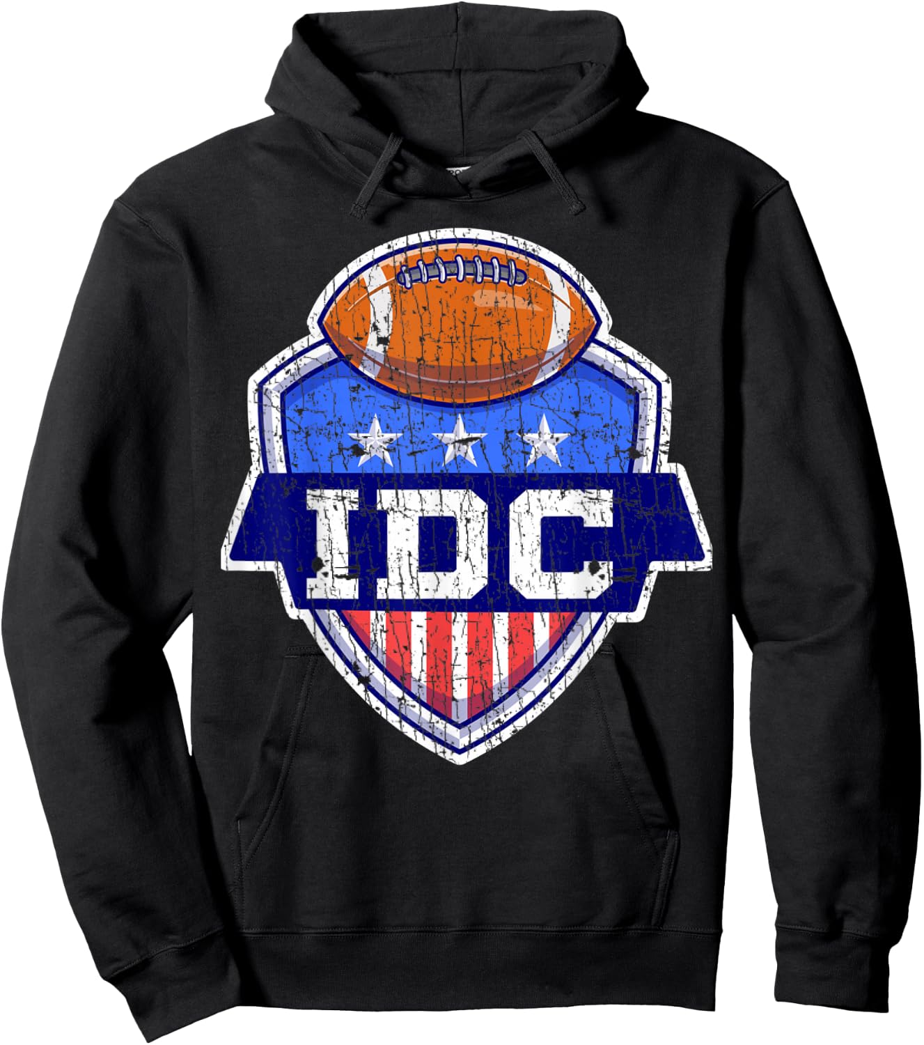 IDC American Football I Don't Care Football Lover Hoodie - Hoodie | Black