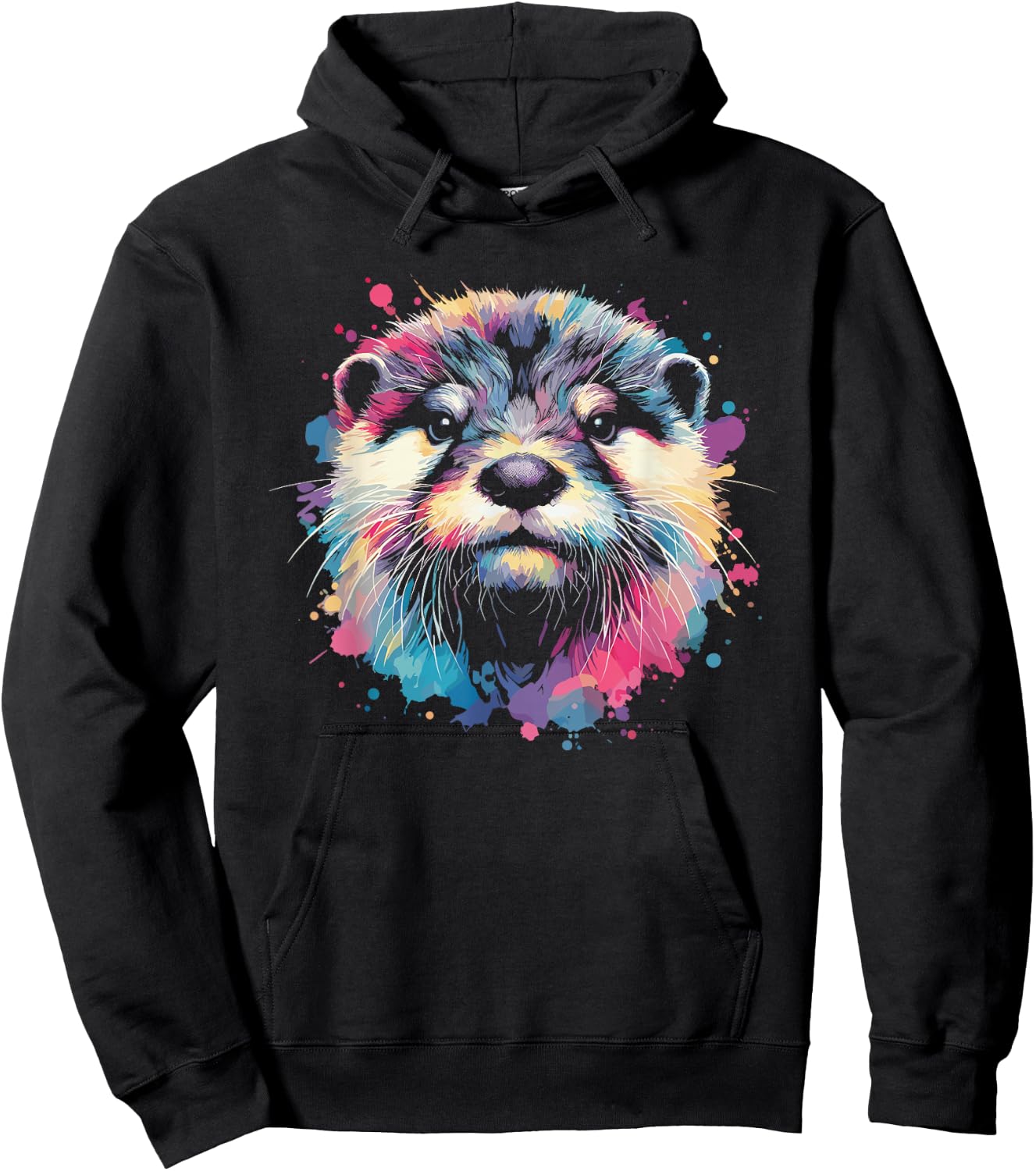 Adult Black Modern Graphic , Small, Short Sleeve, Round Neck, Collarless, Pull On, 1 Count, 0 Pockets, Lightweight, Stretchable, , All Ages, Casual Wear Hoodie - Hoodie | Black