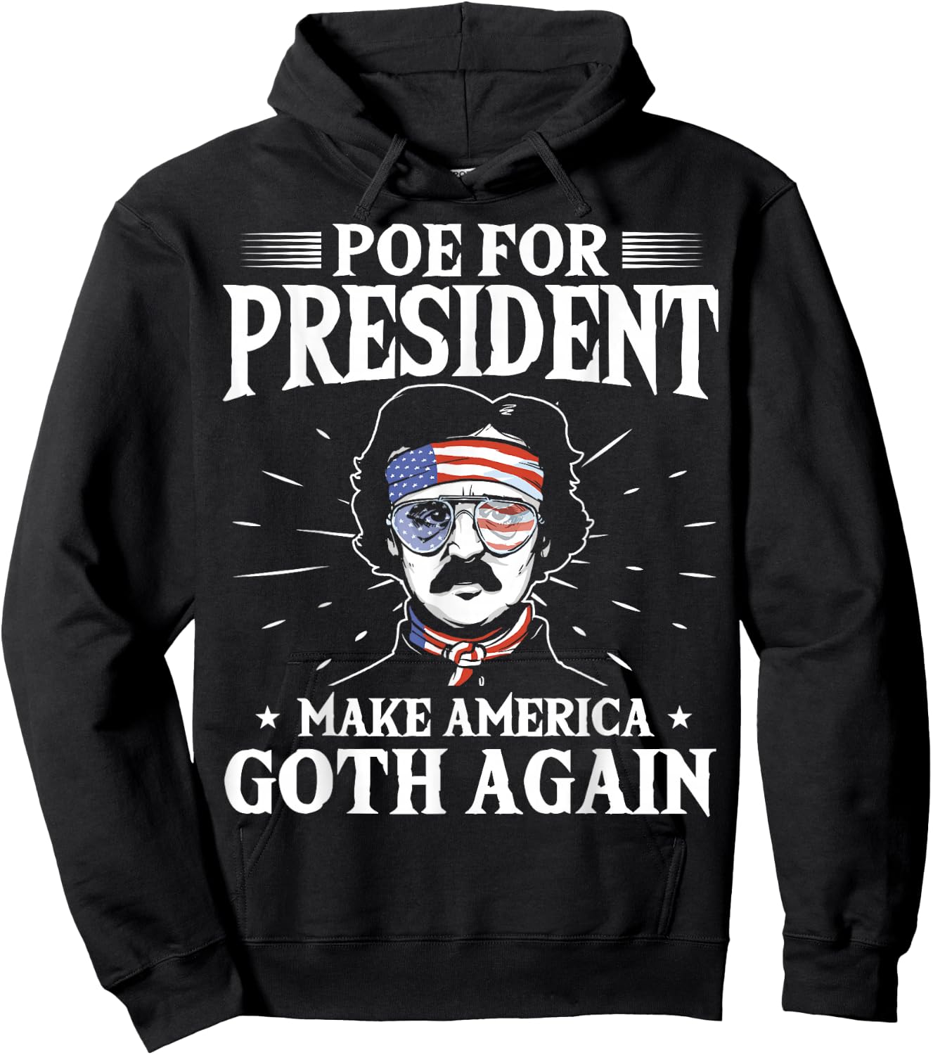 Edgar Allan Poe - American Writer - Author Edgar Allen Poe Hoodie - Hoodie | Black