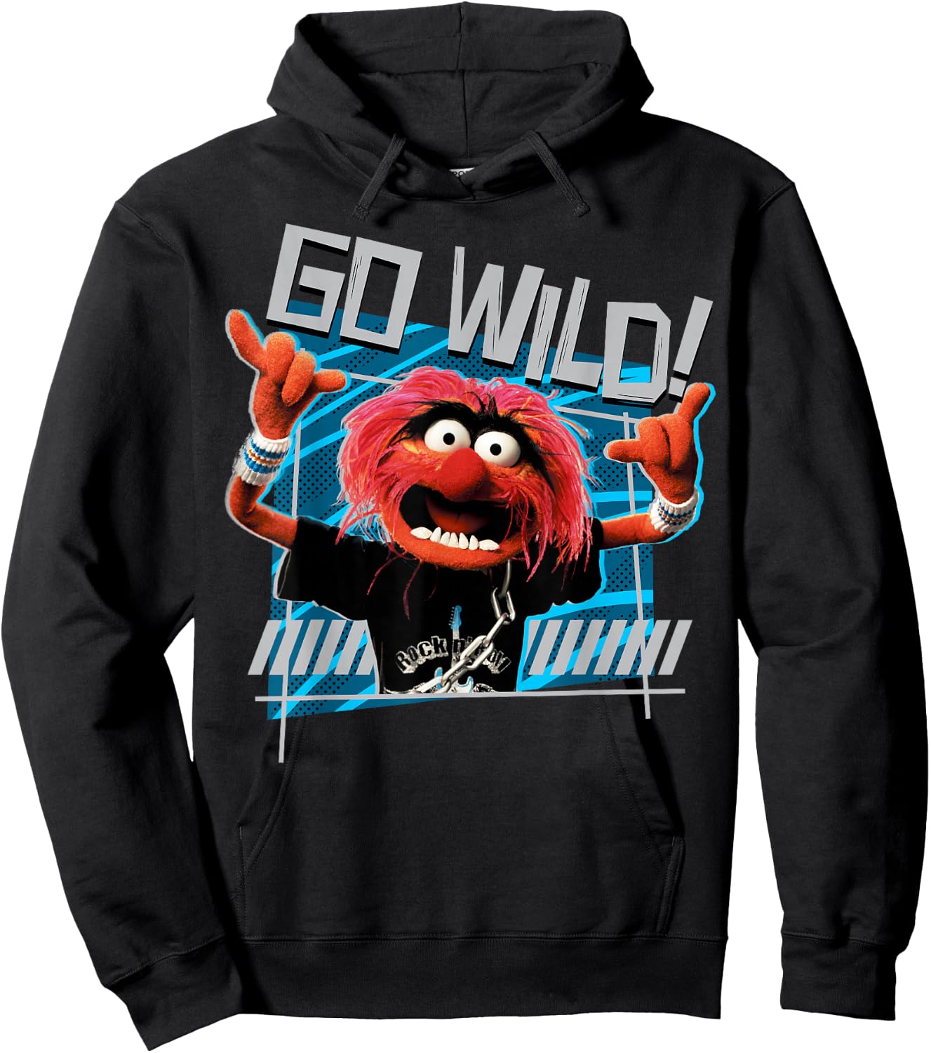 Disney The Muppets Animal Go Wild Small Hoodie - Hoodie | Black