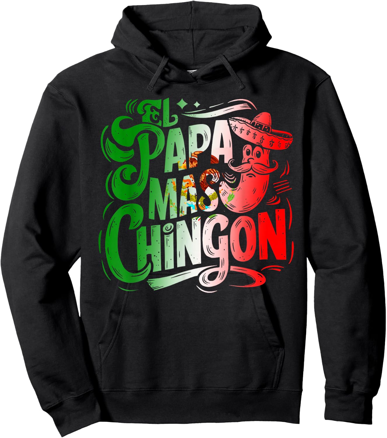 El Papa Mas Chingon Fathers Day Hoodie - Hoodie | Black