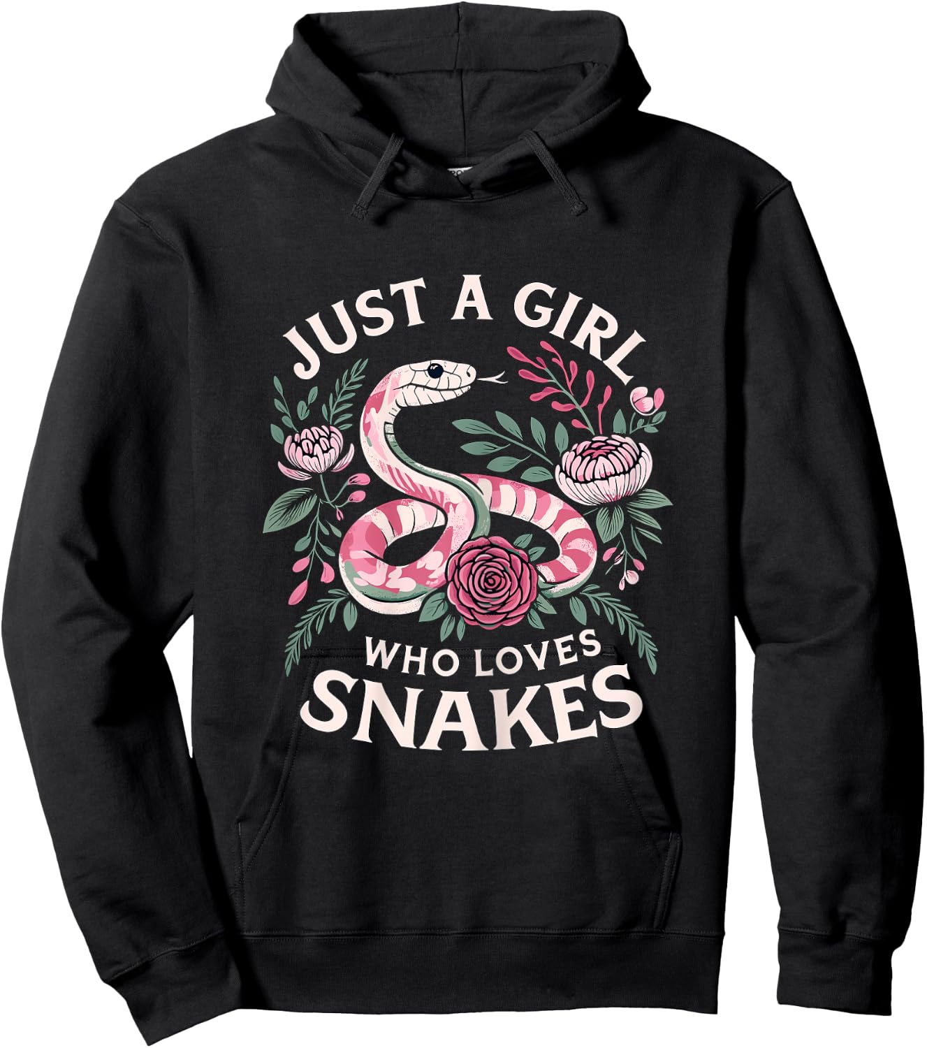 Just a Girl who loves Snakes Hoodie - Hoodie | Black