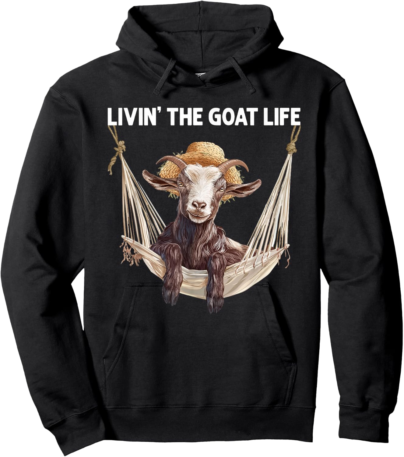 Goat Life Chilling Goat Farmer Hoodie - Hoodie | Black