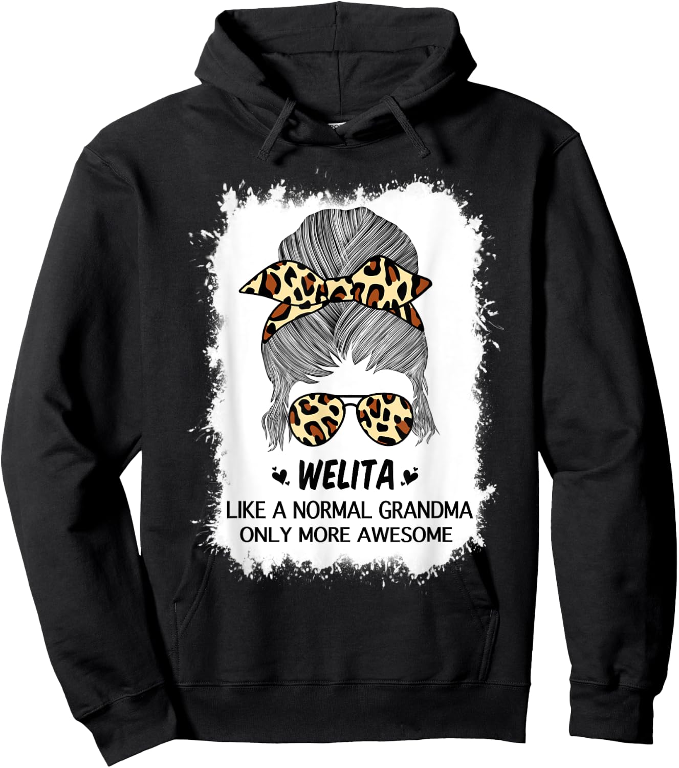 Welita Like A Normal Grandma Only More Awesome Mothers Day Hoodie - Hoodie | Black